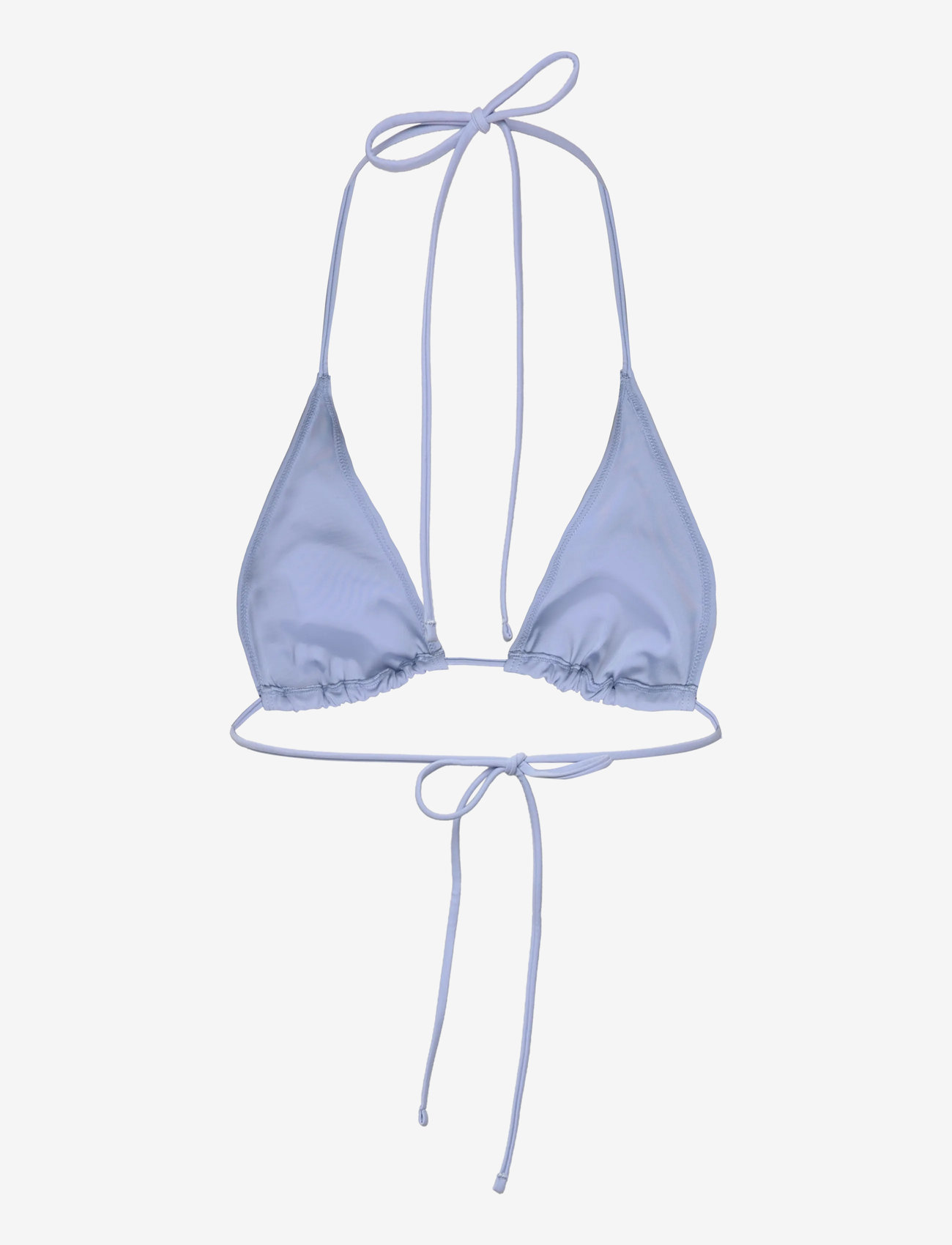 Weekday - Strappy Triangle Bikini Top - trekantsbikinier - blue light - 1