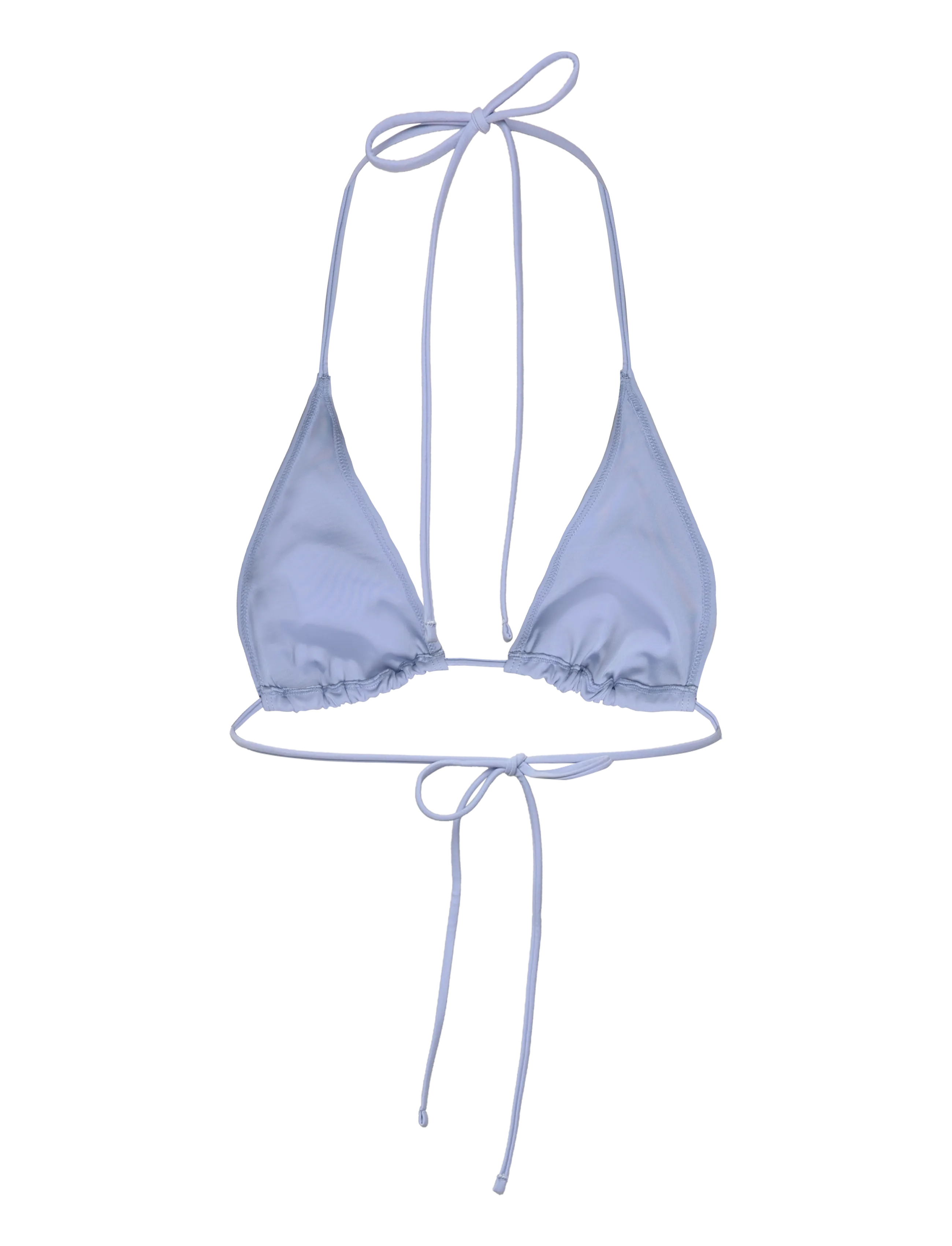 Weekday - Strappy Triangle Bikini Top - triangle bikinis - blue light - 1