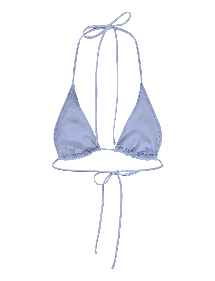 Weekday - Strappy Triangle Bikini Top - dreieck-bikini-oberteile - blue light - 1
