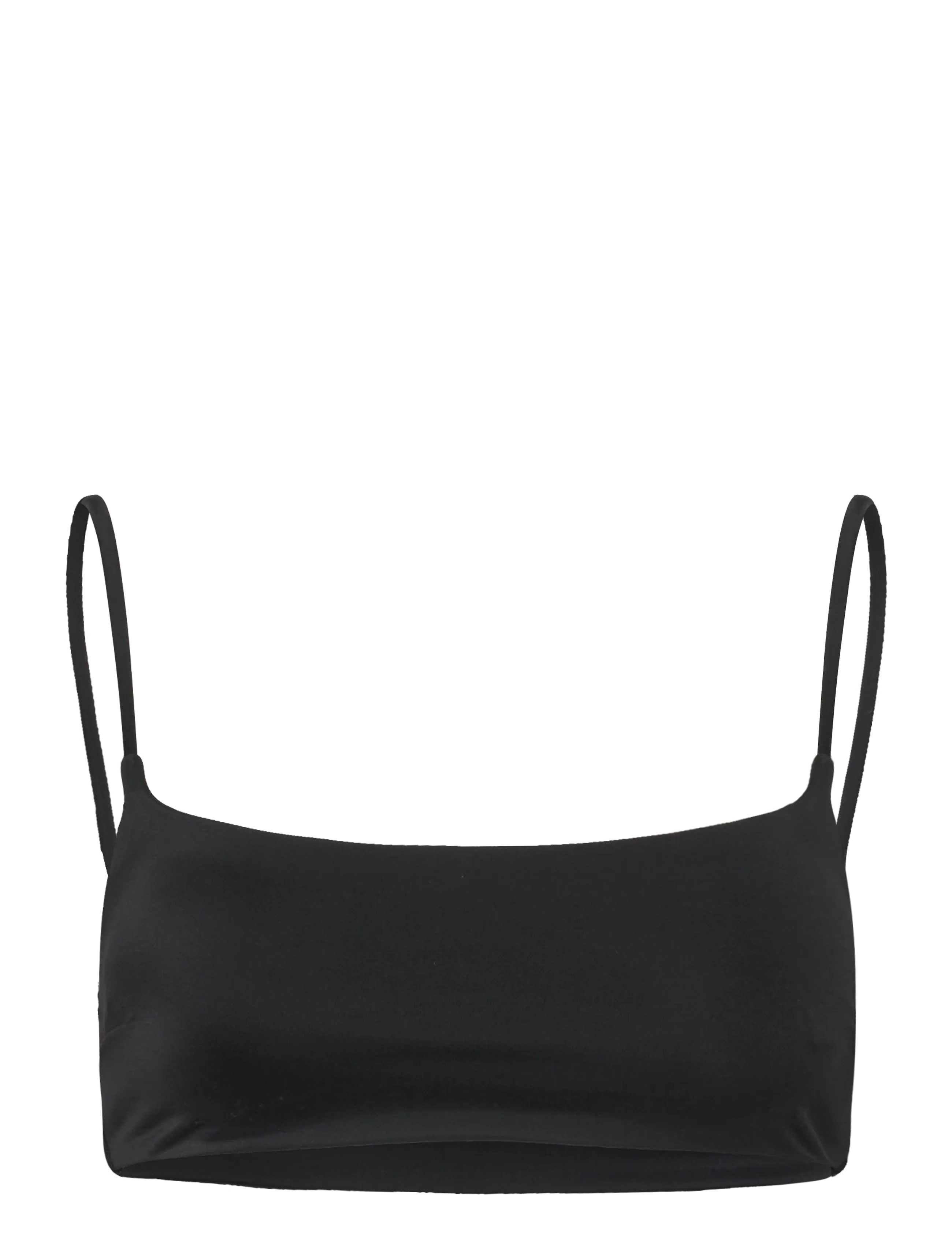 Weekday Scoop Neck Bikini Top, Kvinder, Rund Hals Bikinitop, Sort, Str: S