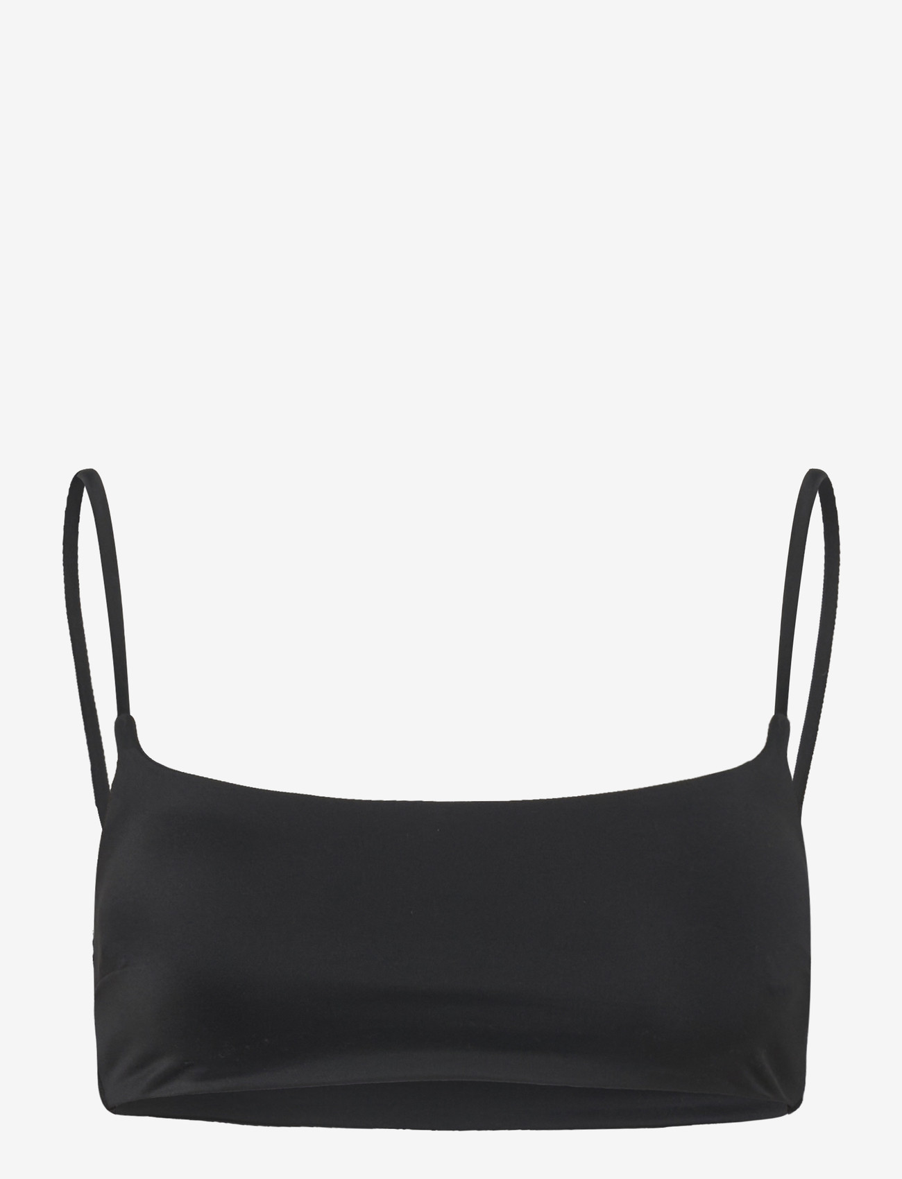 Weekday - Scoop Neck Bikini Top - bralette - black - 0