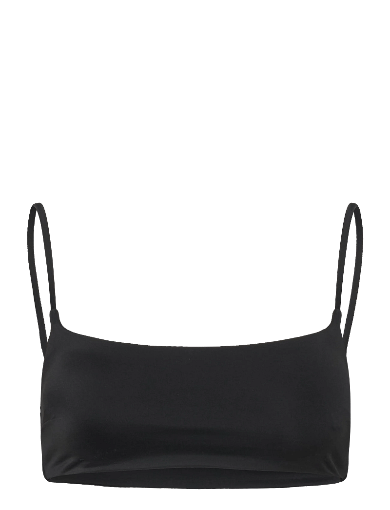 Weekday - Scoop Neck Bikini Top - bralette - black - 0