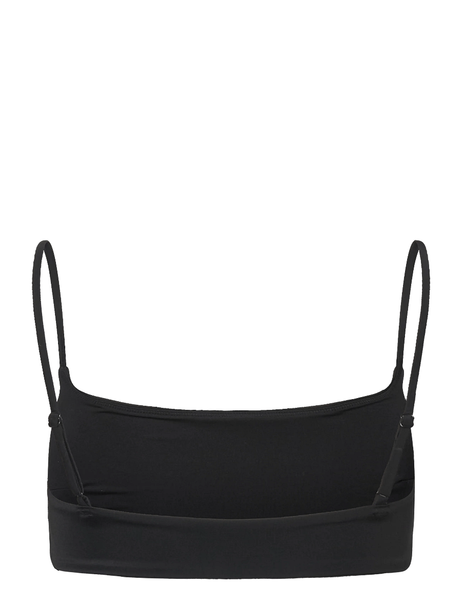 Weekday - Scoop Neck Bikini Top - bralette - black - 1
