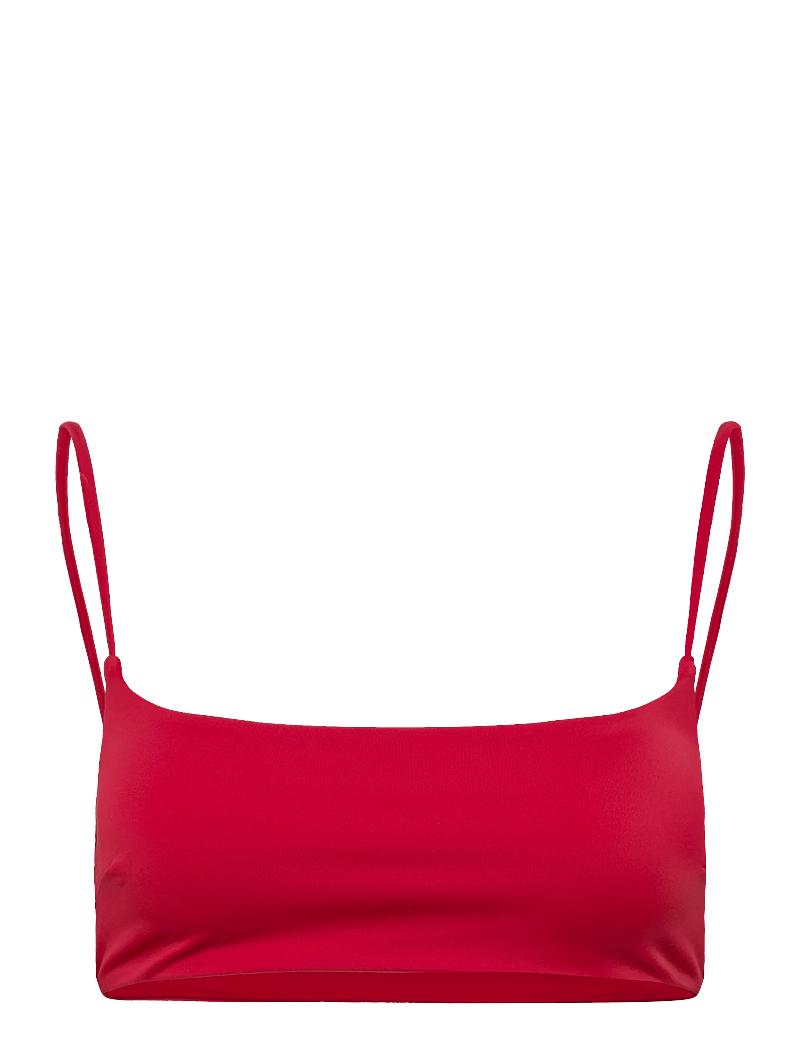 Weekday - Scoop Neck Bikini Top - bralette - red bright - 0