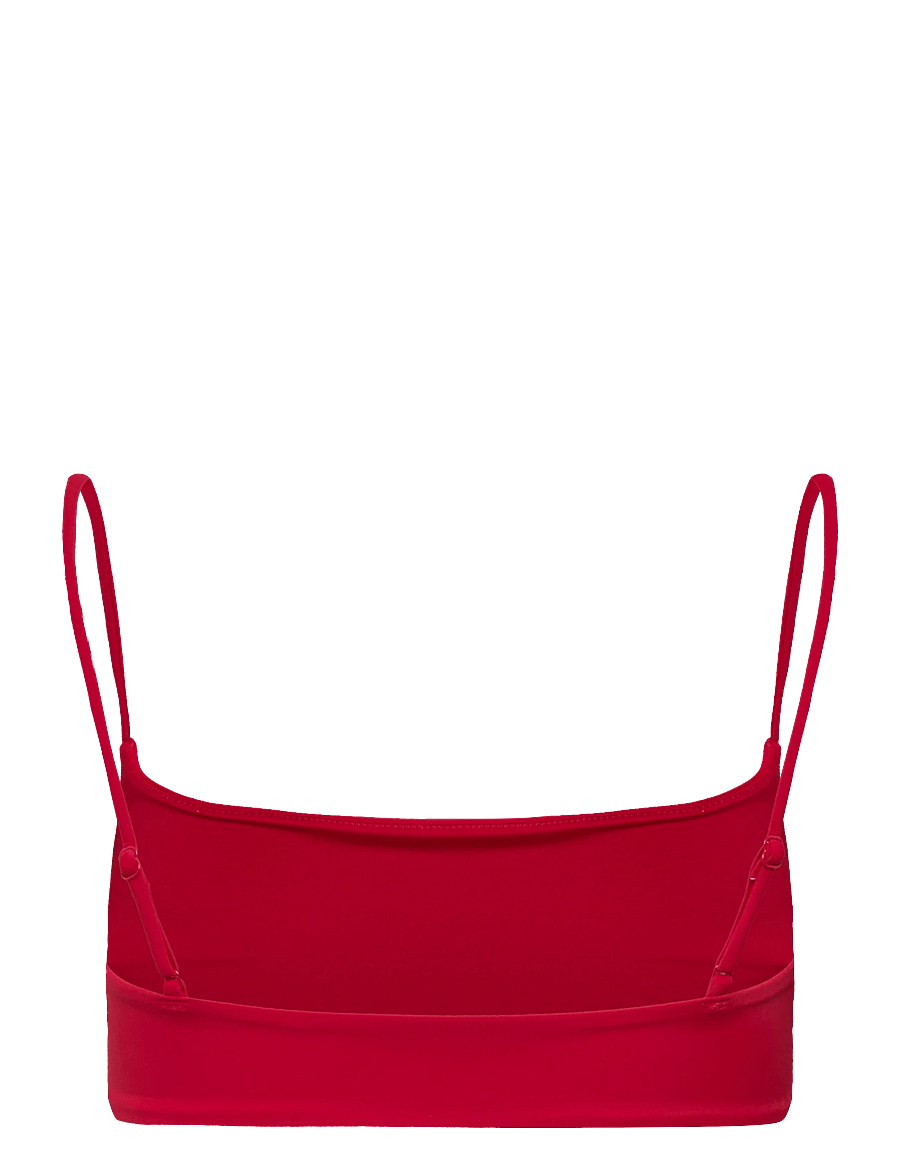 Weekday - Scoop Neck Bikini Top - rinnahoidja - red bright - 1