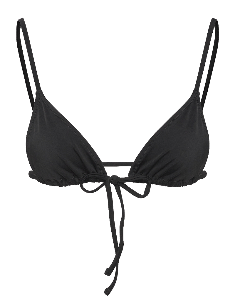 Weekday - Shiny Triangle Bikini Top - black - 0
