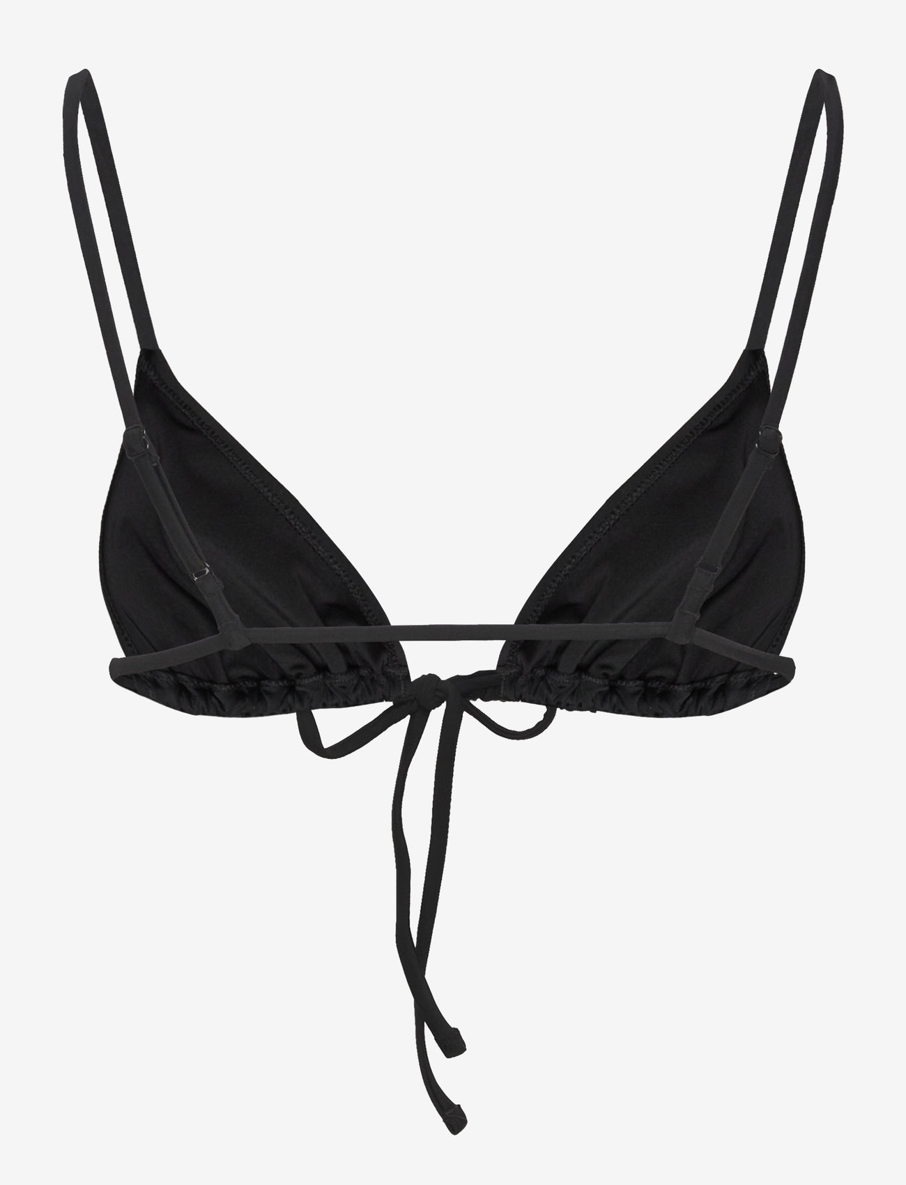 Weekday - Shiny Triangle Bikini Top - black - 1