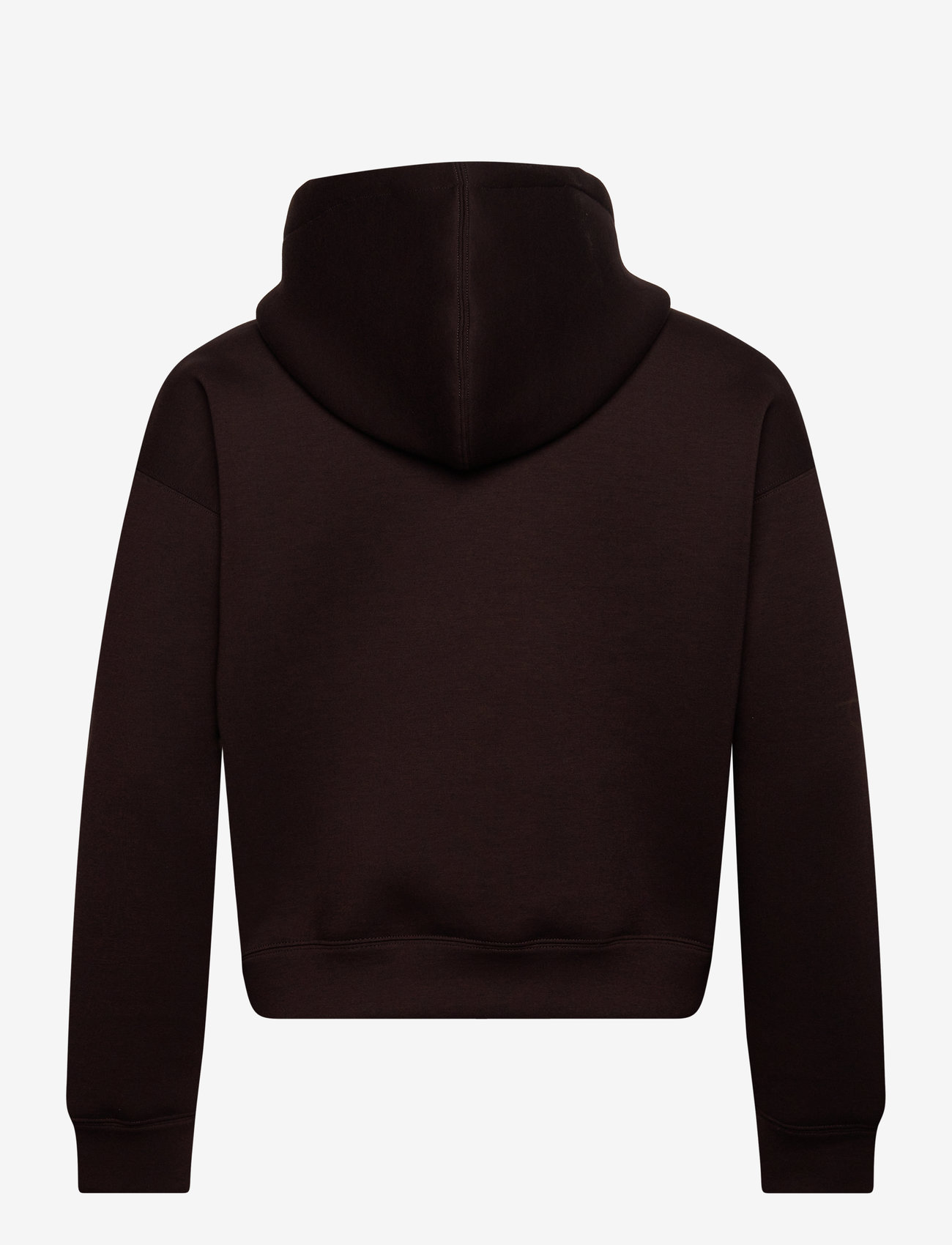 Weekday - Simon Scuba Zip Hoodie - hættetrøjer - brown dark - 1