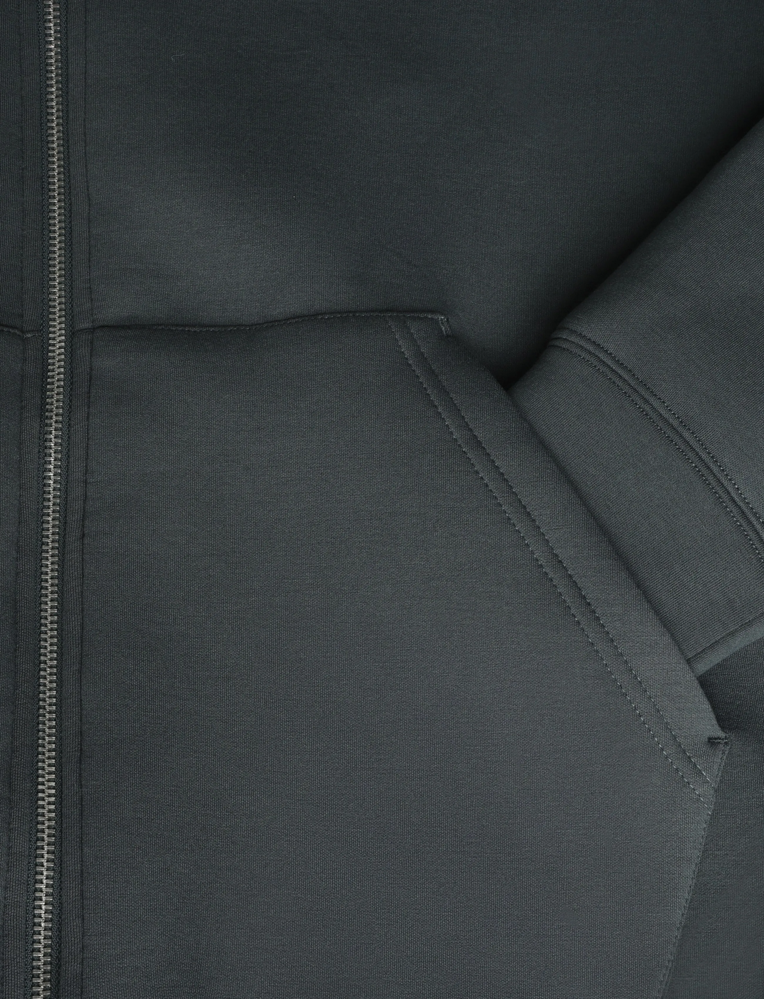 Weekday - Simon Scuba Zip Hoodie - kapuutsiga pusad - dark green - 3