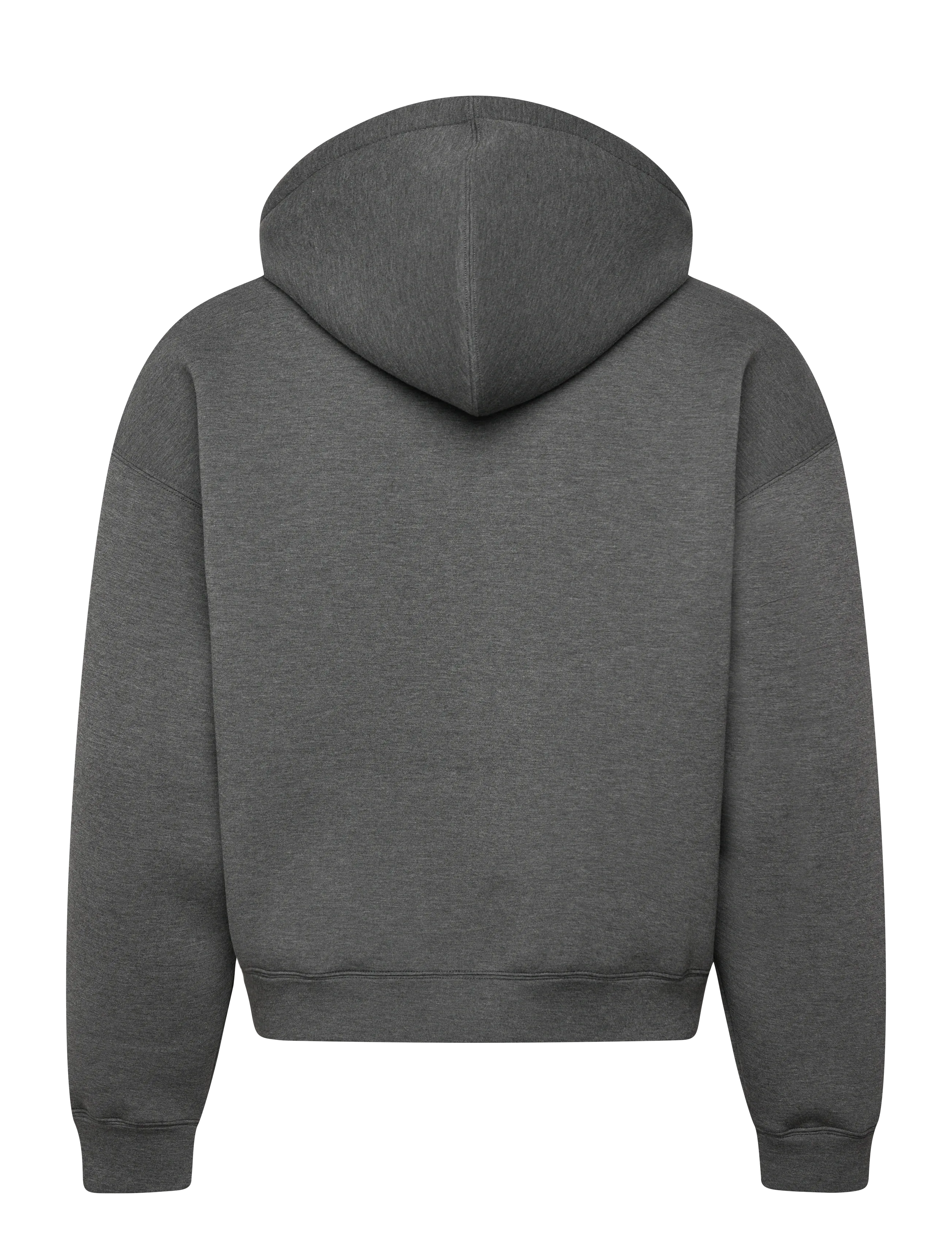 Weekday - Simon Scuba Zip Hoodie - hoodies - dark grey melange - 1
