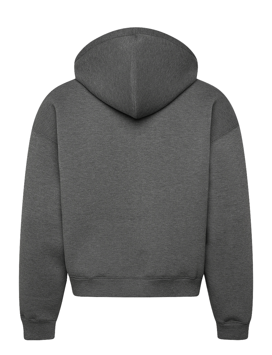 Weekday - Simon Scuba Zip Hoodie - kapuzenpullover - dark grey melange - 1