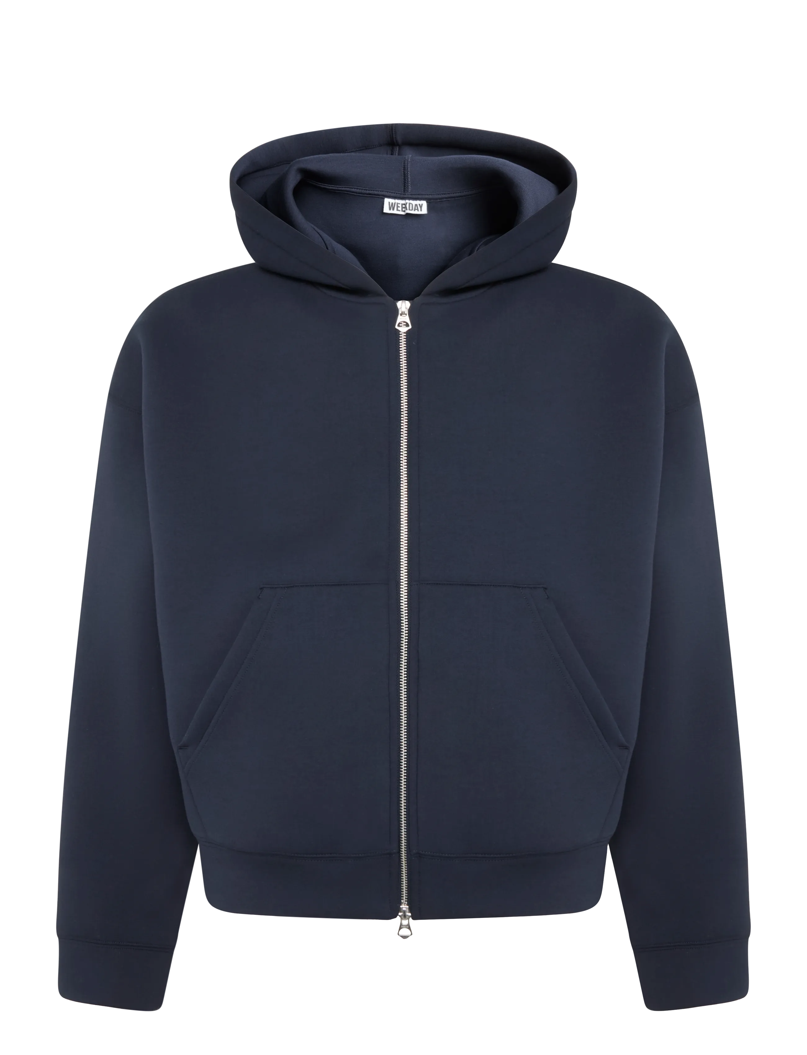 Weekday Simon Scuba Zip Hoodie - Skandinavisk - NAVY / navy