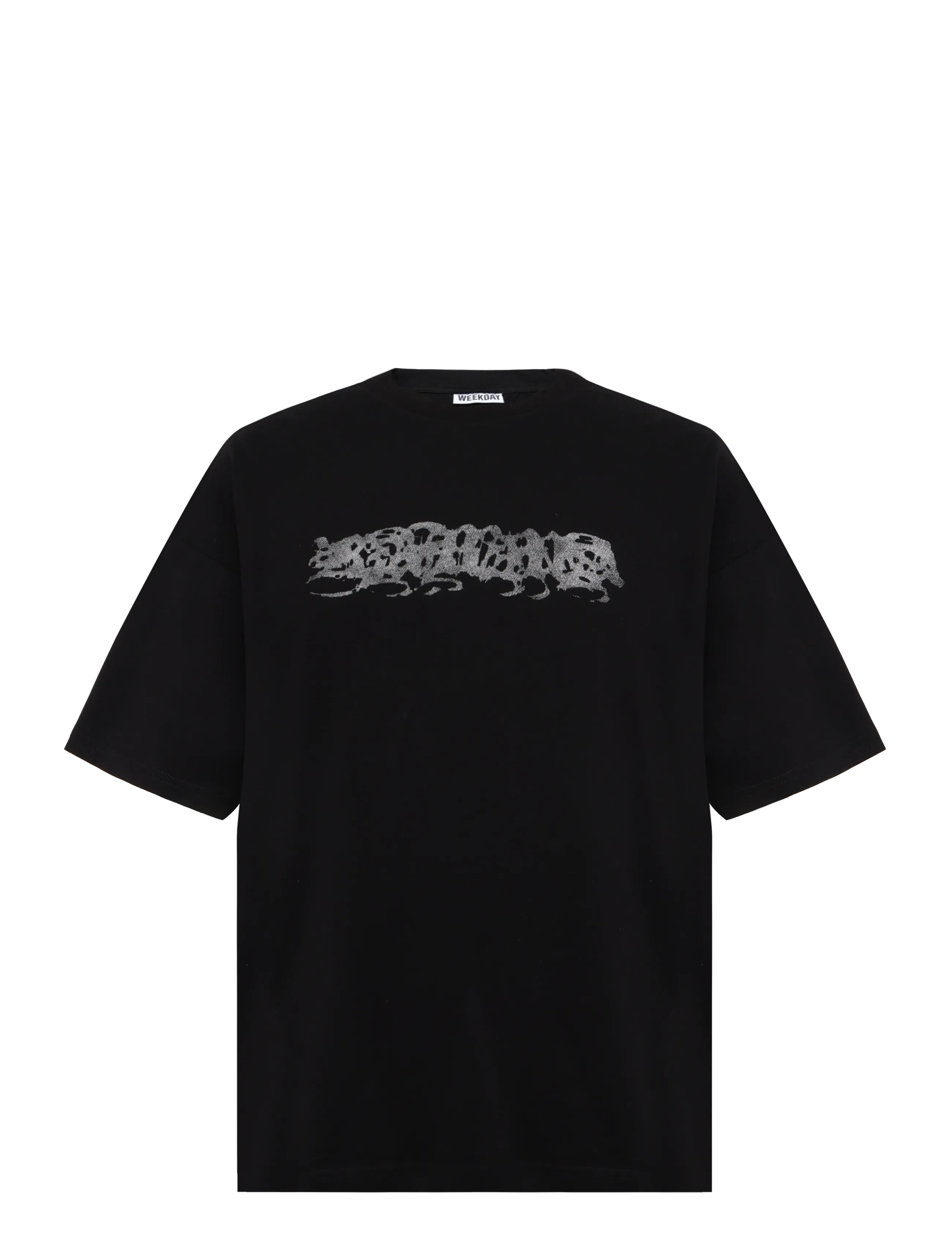 Weekday Boxy Printed Graphic T-shirt - Inspiration - BLACK / black