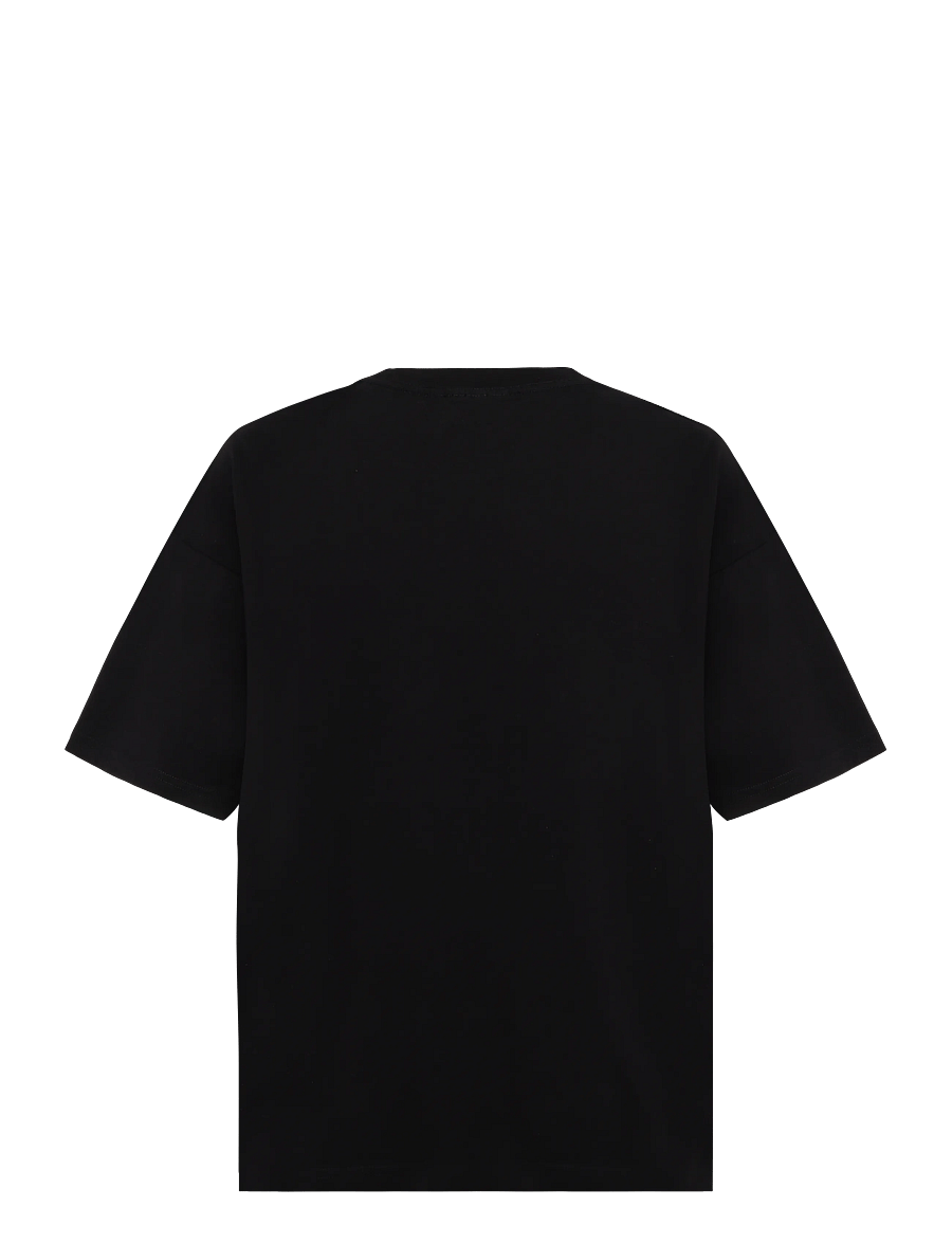 Weekday - Boxy Printed Graphic T-shirt - kurzärmelige t-shirts - black - 1