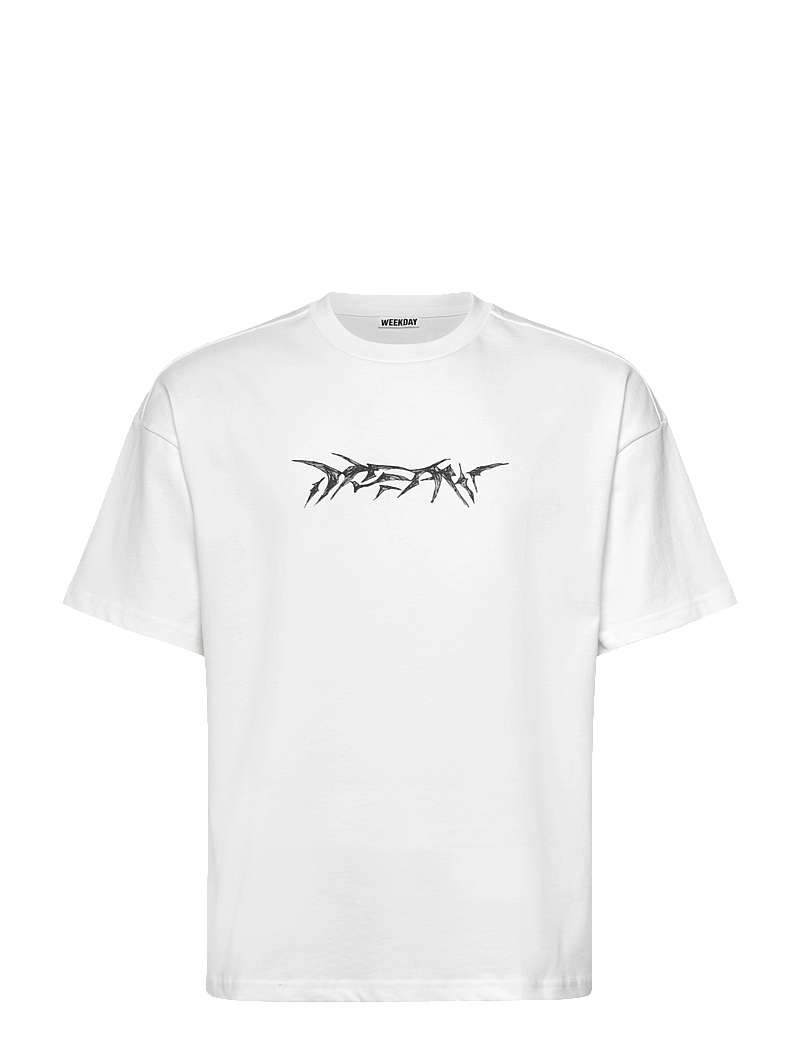 Weekday - Great Boxy Printed Graphic Tee - lühikeste varrukatega t-särgid - dream marker logo - 0