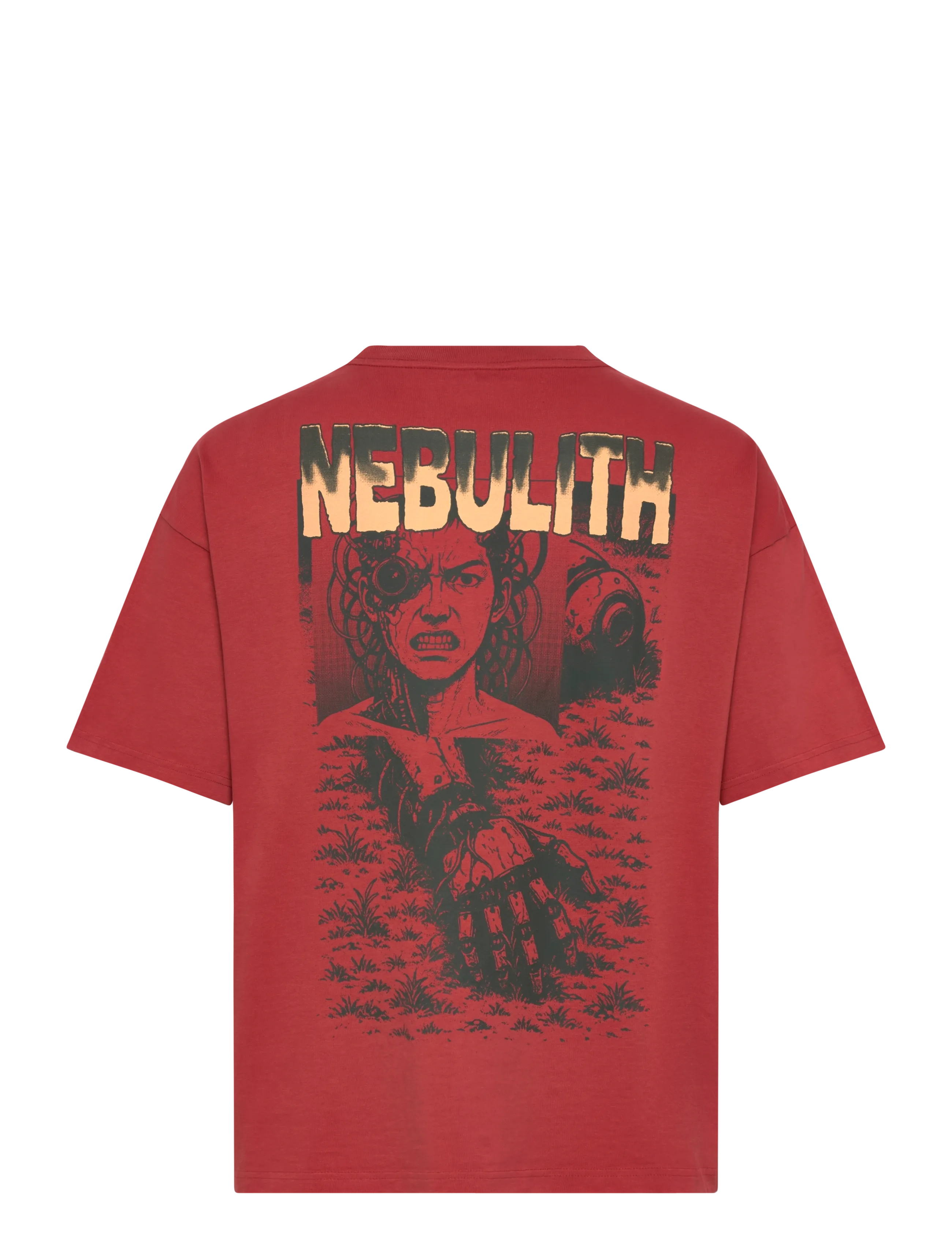 Weekday - Graphic Tee Great Boxy Printed - lühikeste varrukatega t-särgid - red wash nebulith - 1