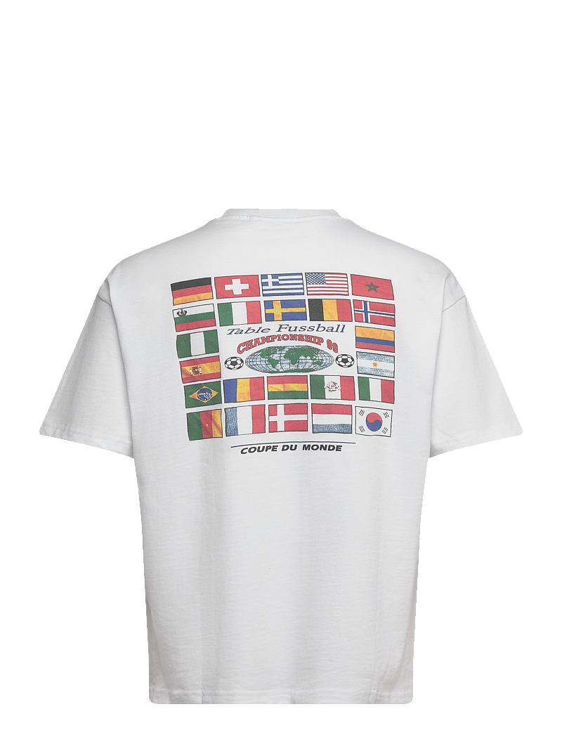 Weekday - Great Boxy Printed Graphic Tee - lühikeste varrukatega t-särgid - white - 1