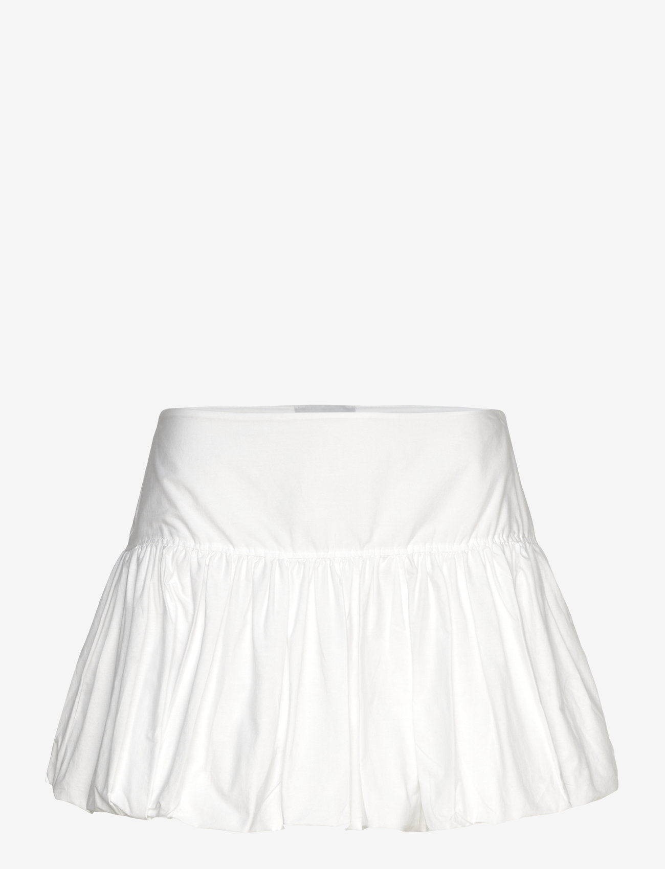 Weekday - Balloon Mini Skirt - korta kjolar - white - 0
