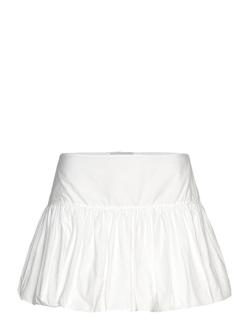 Weekday - Balloon Mini Skirt - korta kjolar - white - 0