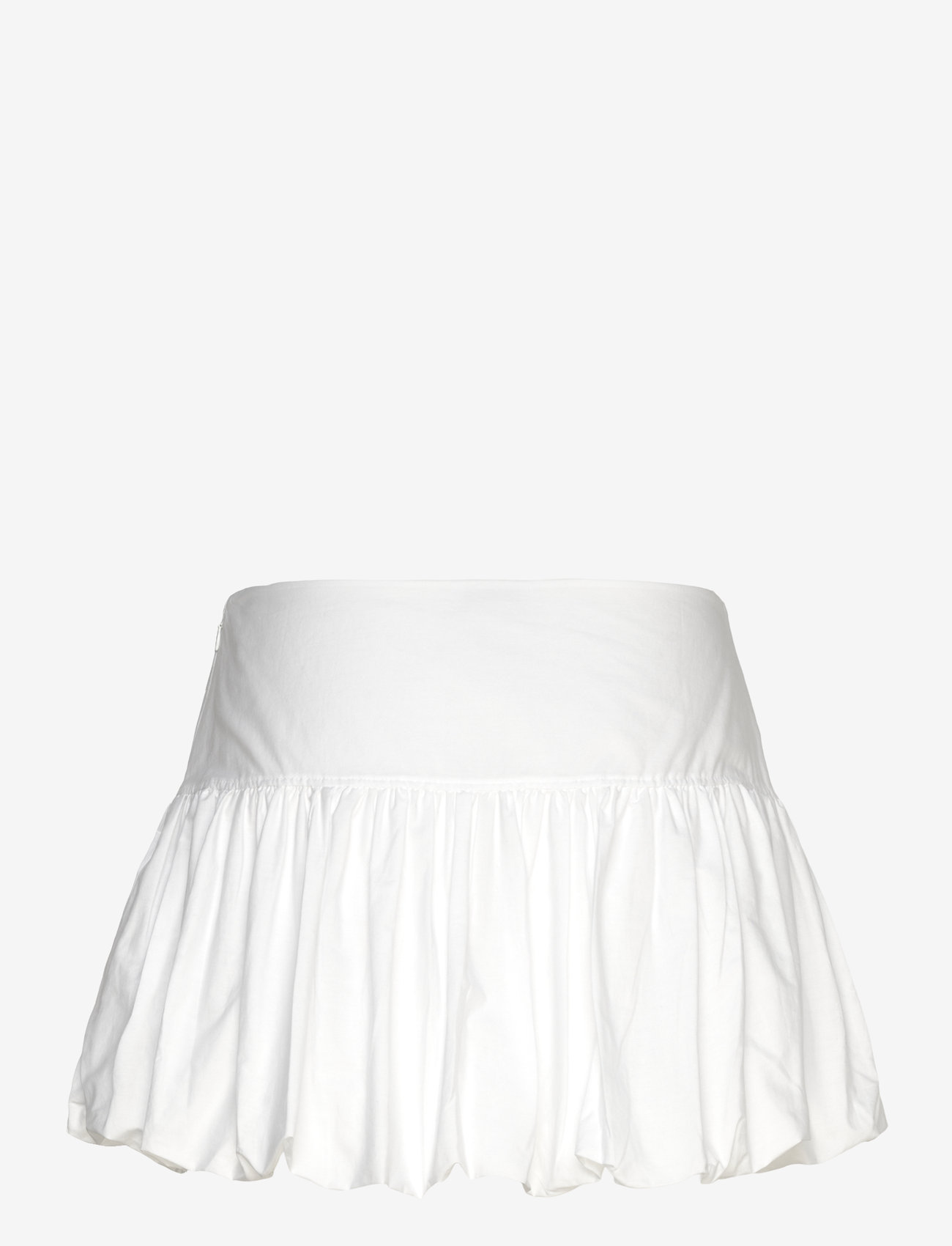 Weekday - Balloon Mini Skirt - korta kjolar - white - 1