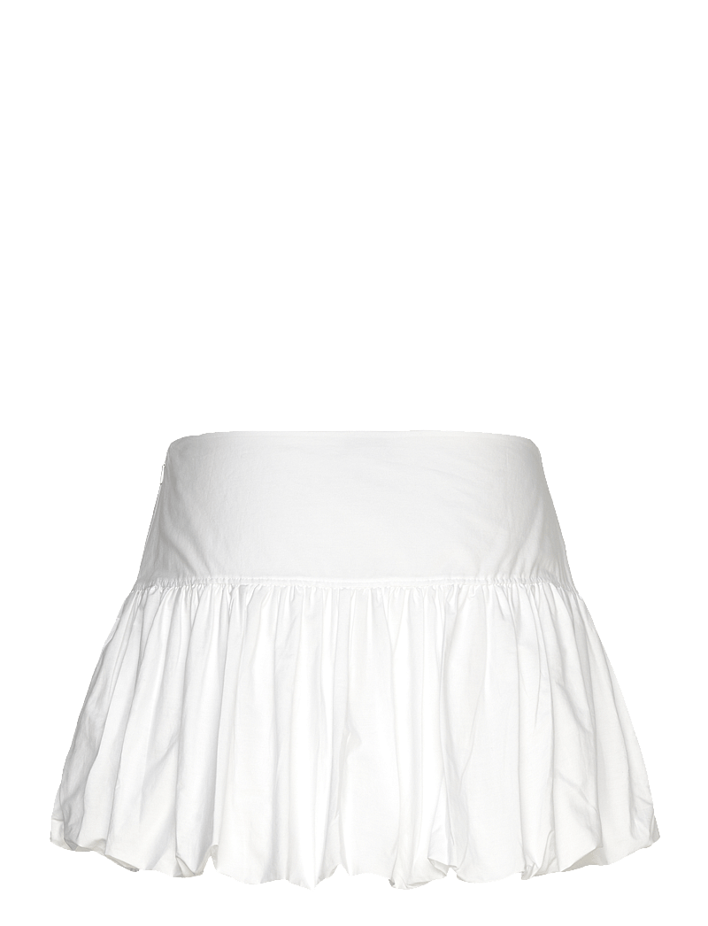 Weekday - Balloon Mini Skirt - korta kjolar - white - 1