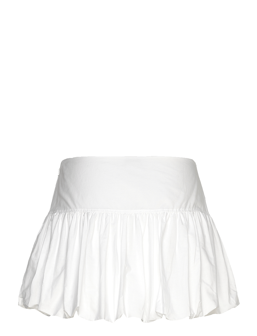 Weekday - Balloon Mini Skirt - short skirts - white - 1