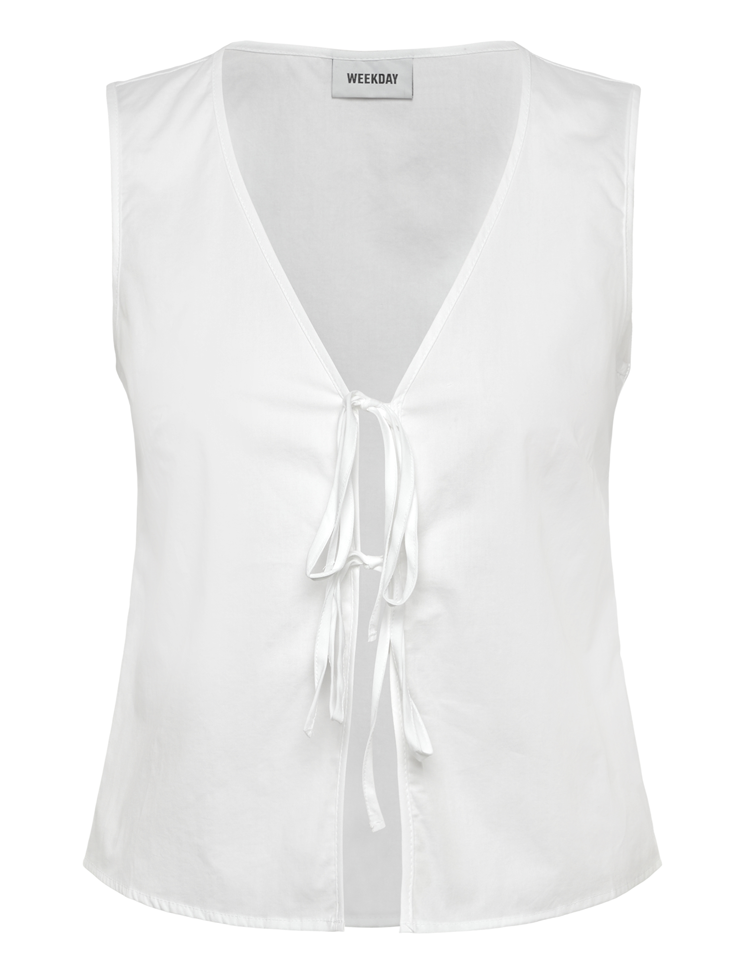 Weekday Fitted Vest Top, 40, White, T-Shirts & Toppe > Uden Ærmer, Dame