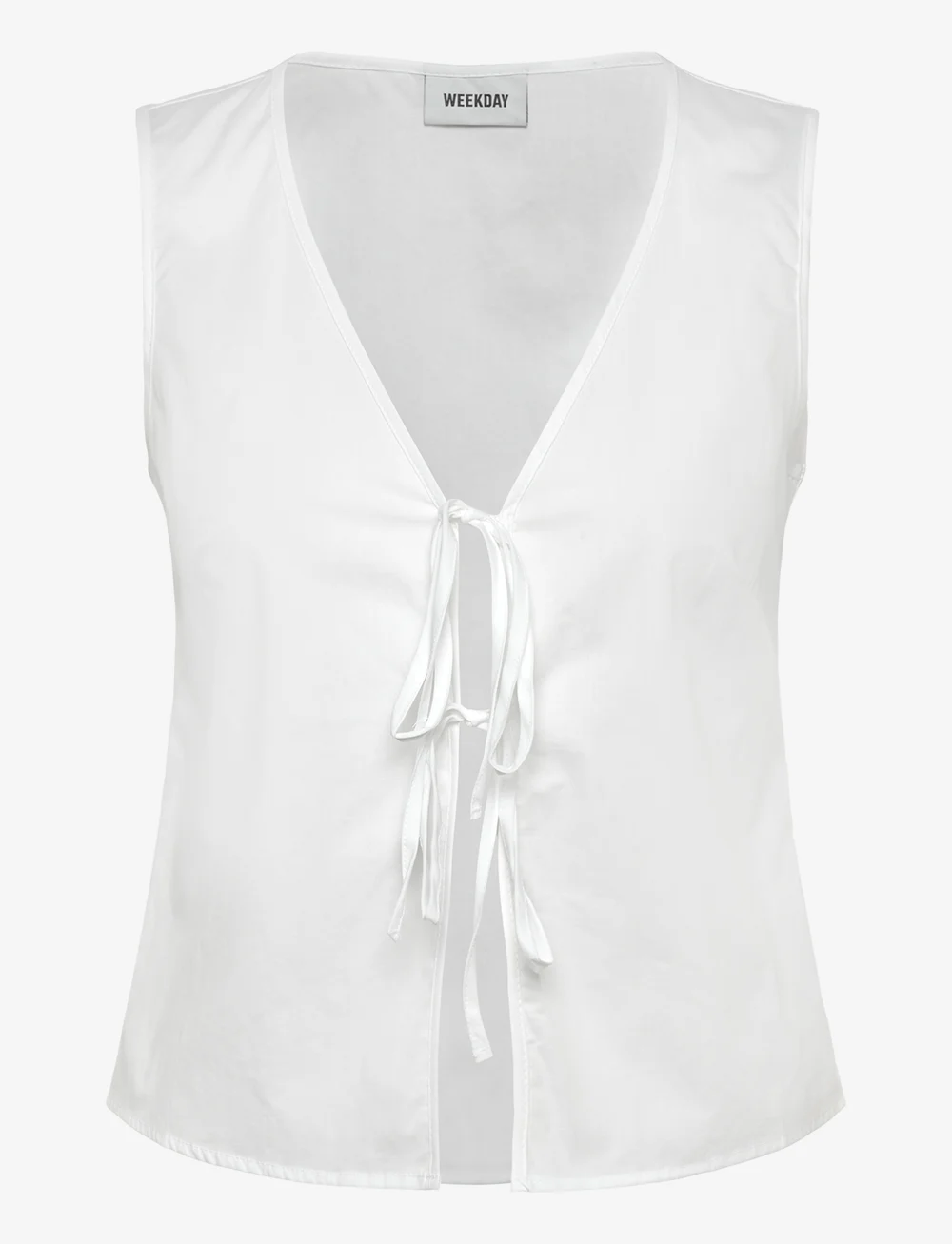 Weekday - Fitted Vest Top - Ärmellose tops - white - 0