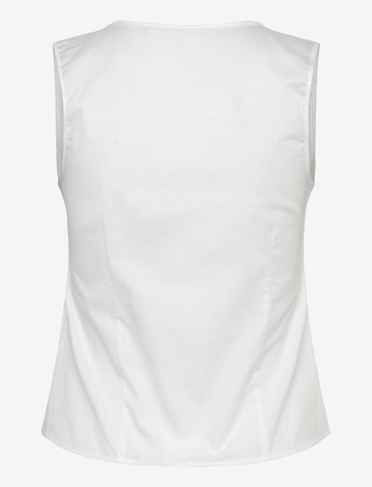 Weekday - Fitted Vest Top - tanktops - white - 1