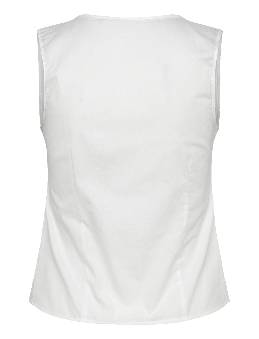 Weekday - Fitted Vest Top - varrukateta topid - white - 1