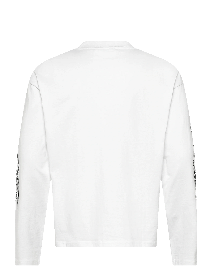 Weekday - Great Boxy Graphic Long Sleeve T-shirt - långärmade t-shirts - angry panthers - 1