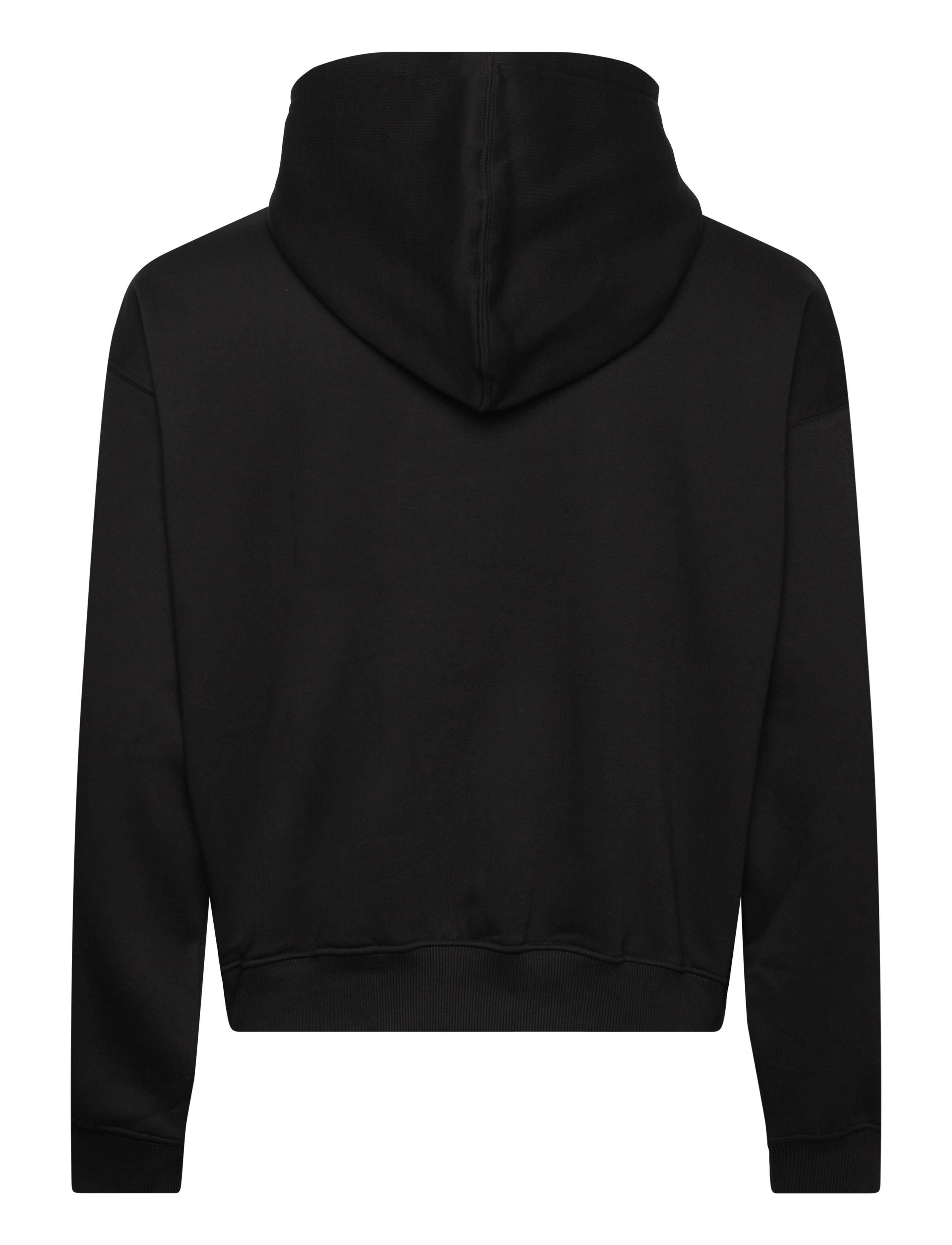Weekday - Boxy Midweight Zip Hoodie - hoodies - black - 1