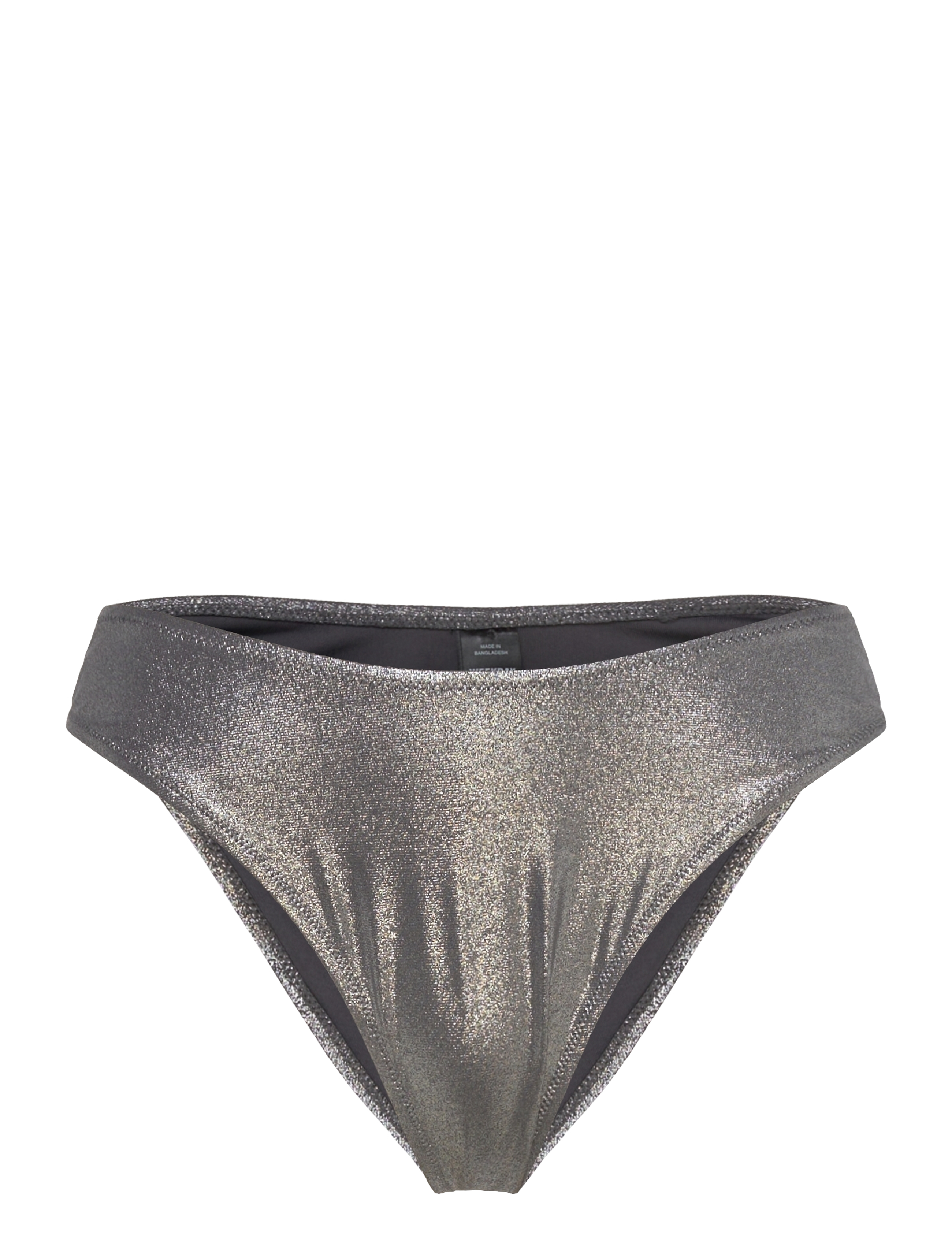 Weekday Scooped Glitter Bikini Bottoms - Bademode - GREY / silver