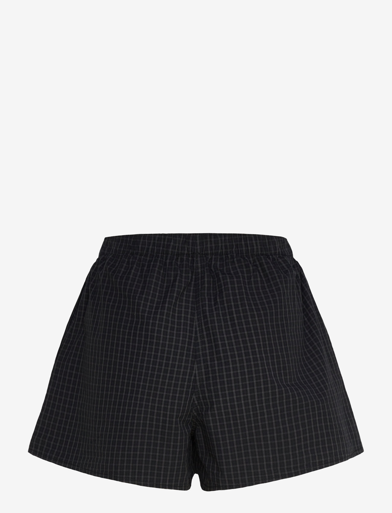 Weekday - Relaxed Boxer Cotton Shorts - sweatshorts - black - 1