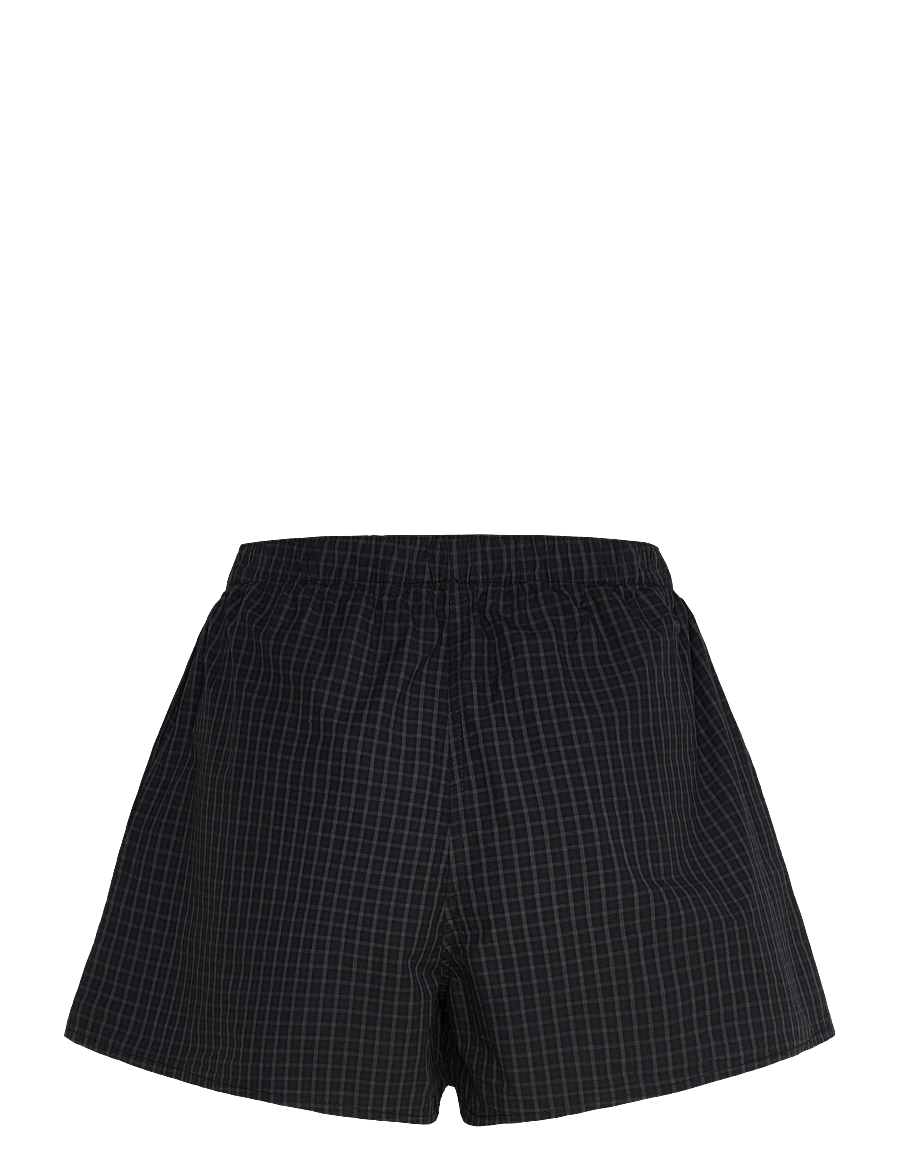 Weekday - Relaxed Boxer Cotton Shorts - lühikesed dressipüksid - black - 1