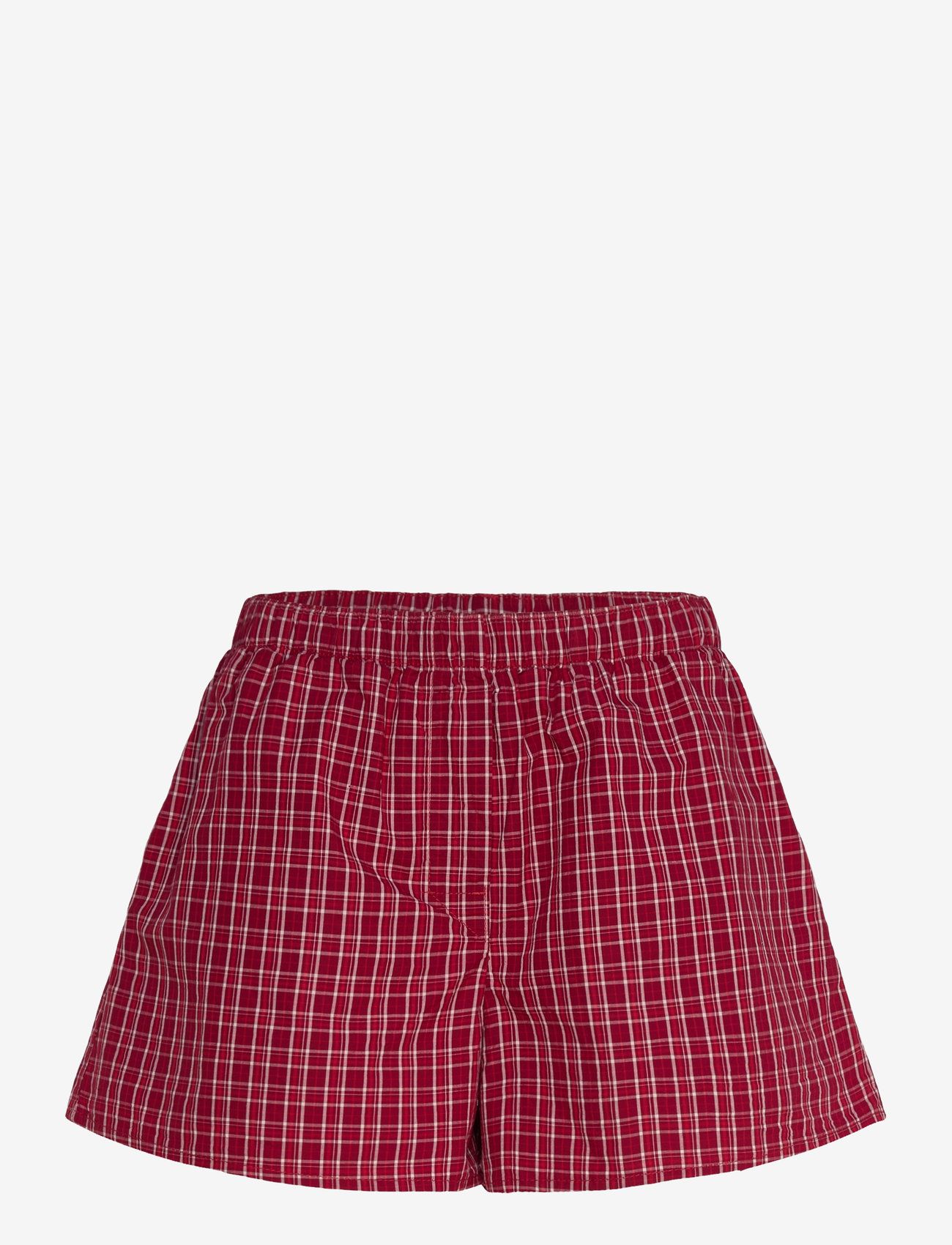 Weekday - Relaxed Boxer Cotton Shorts - sweatshorts - red bright - 0