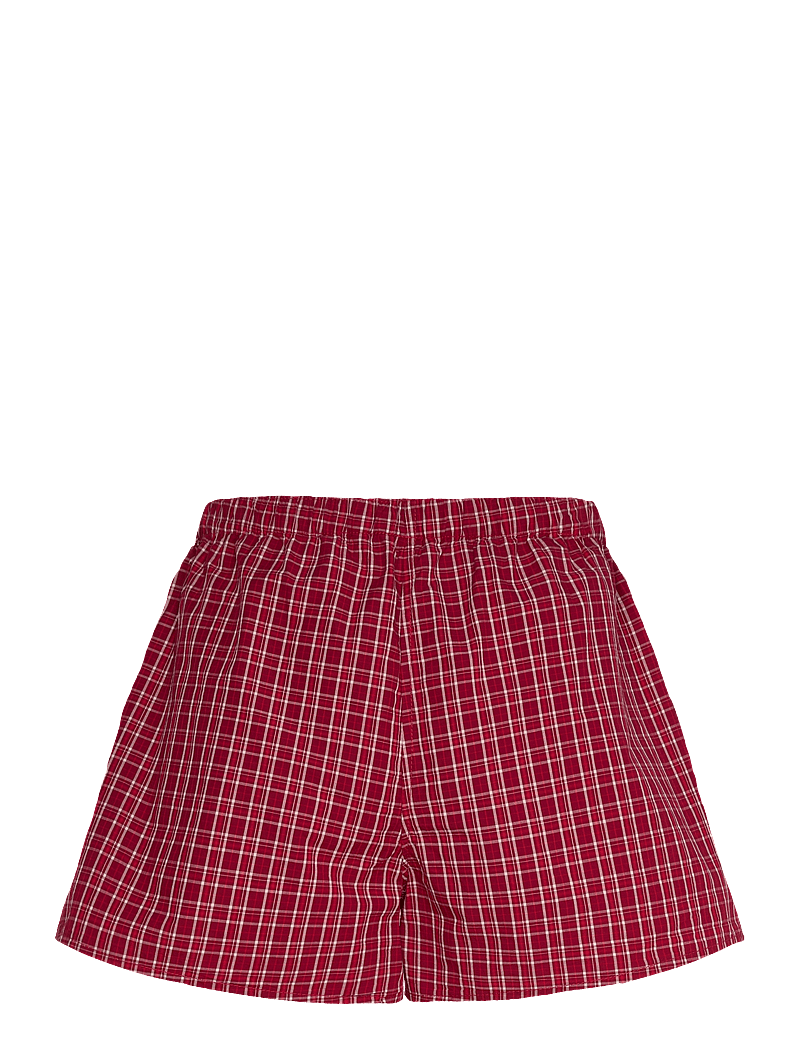 Weekday - Relaxed Boxer Cotton Shorts - sweatshorts - red bright - 1
