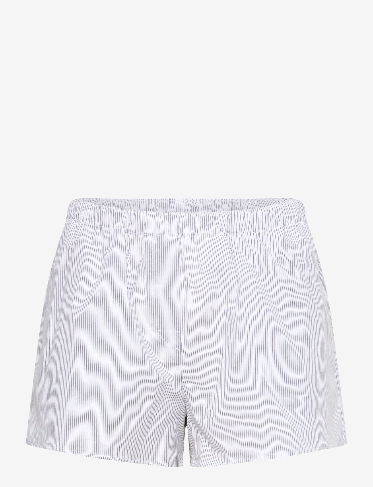 Weekday - Relaxed Boxer Cotton Shorts - dresowe szorty - white - 0