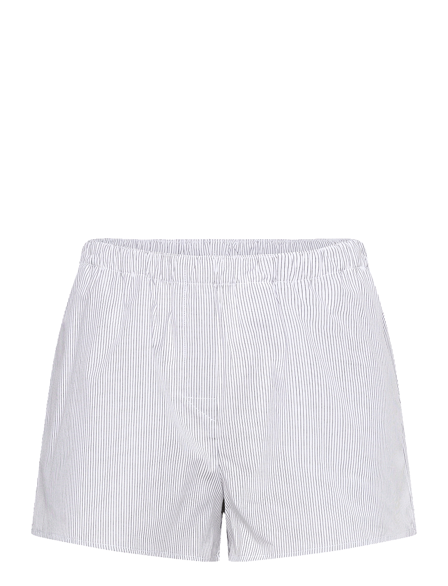 Weekday - Relaxed Boxer Cotton Shorts - lühikesed dressipüksid - white - 0