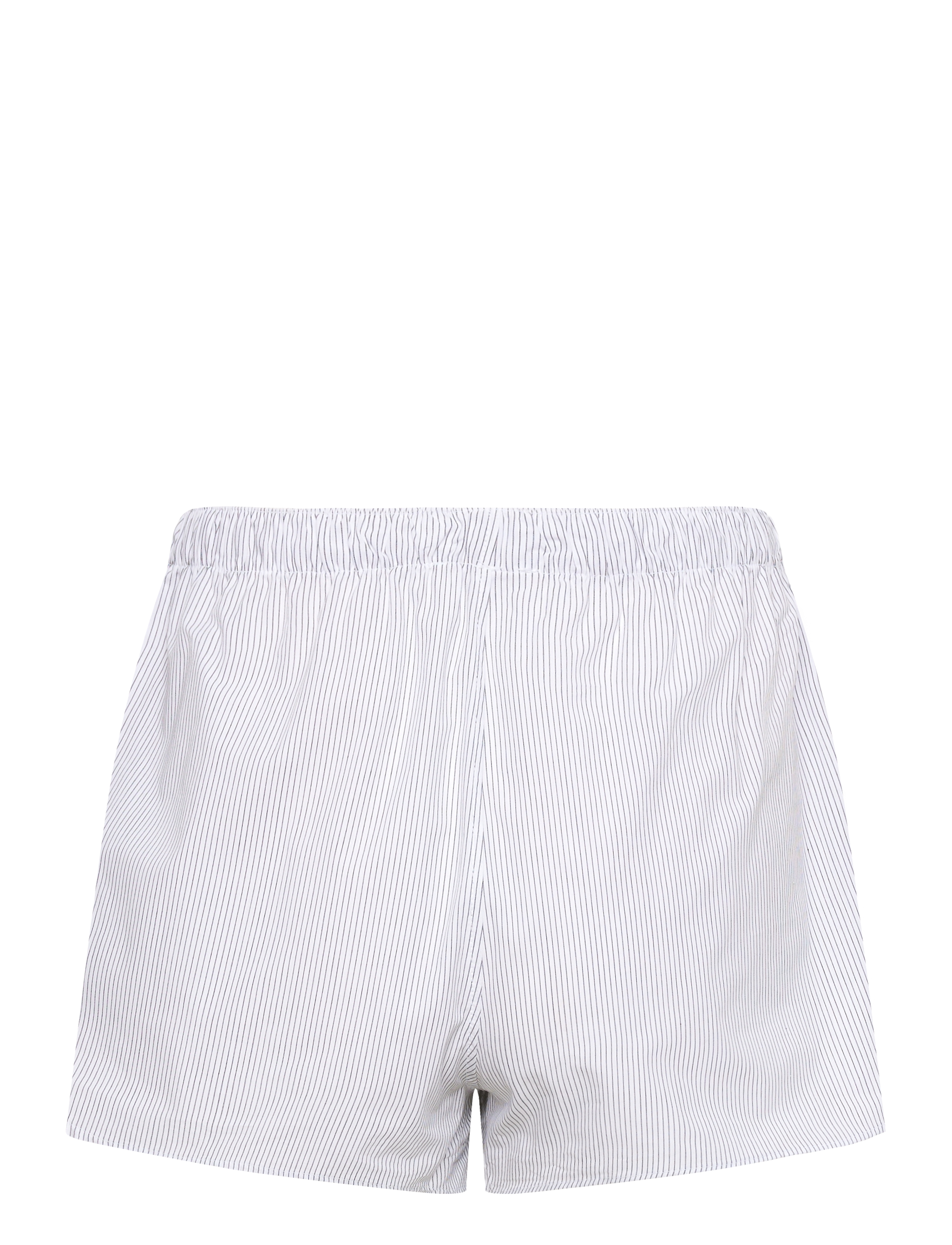 Weekday - Relaxed Boxer Cotton Shorts - lühikesed dressipüksid - white - 1