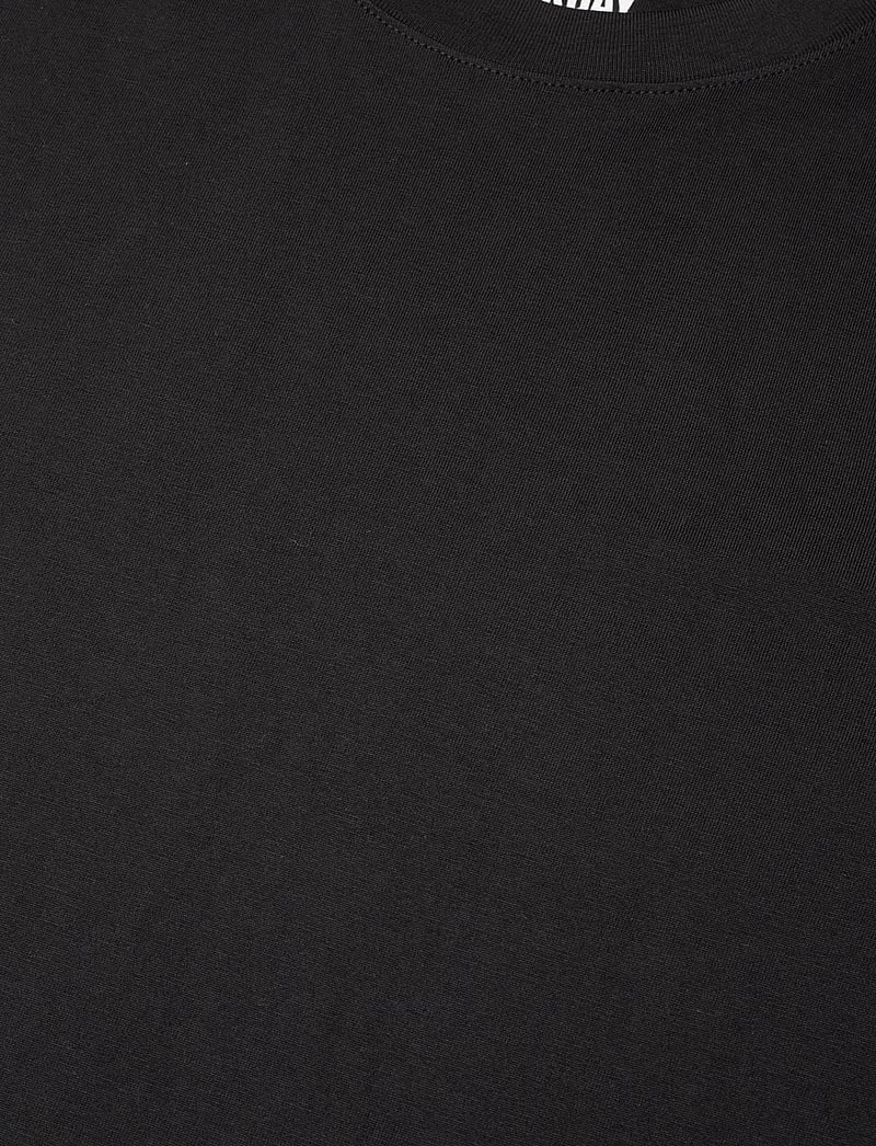 Weekday - Short Boxy Heavyweight T-shirt - lühikeste varrukatega t-särgid - black - 2