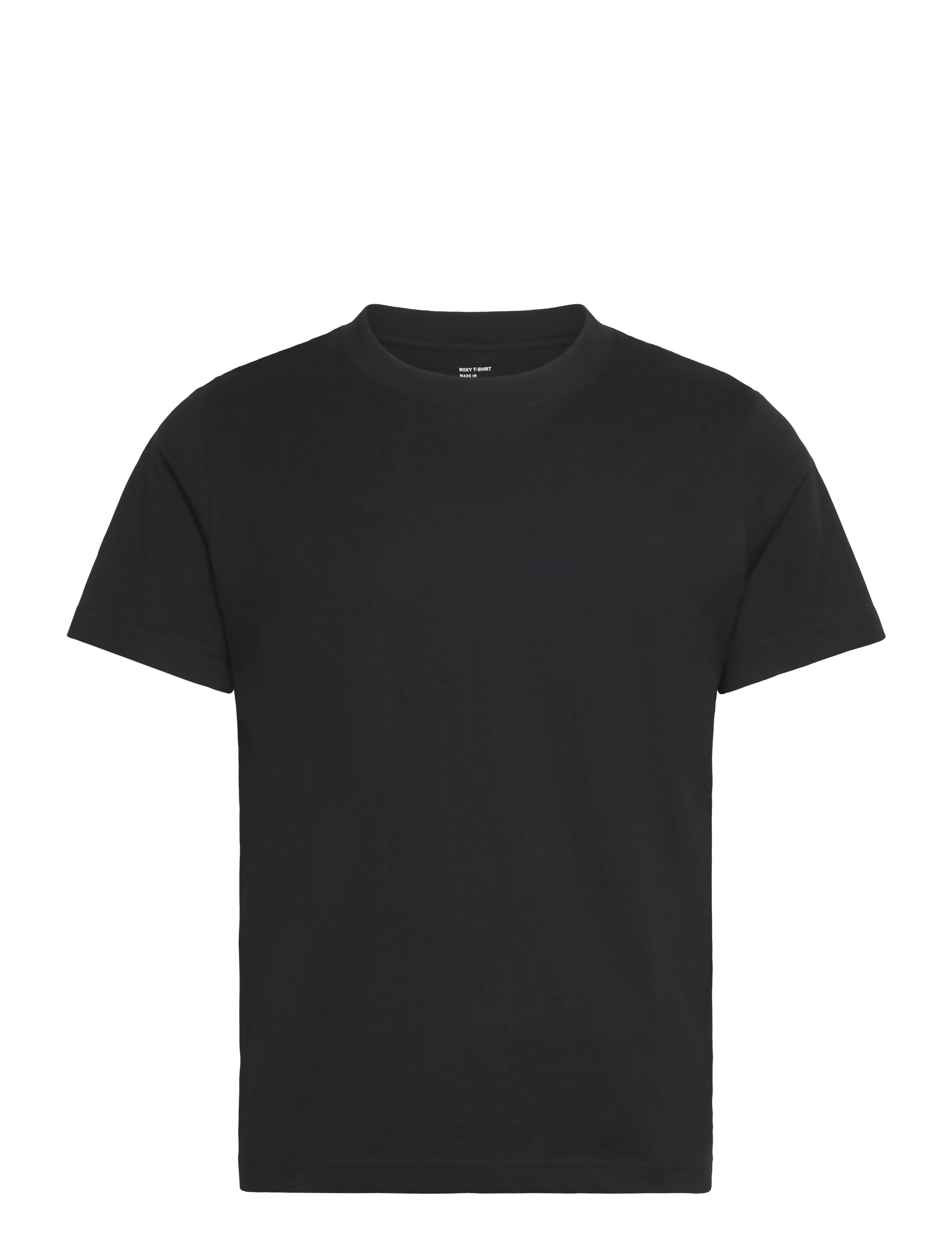 Weekday Classic Boxy T-shirt - Neuheiten - BLACK / black