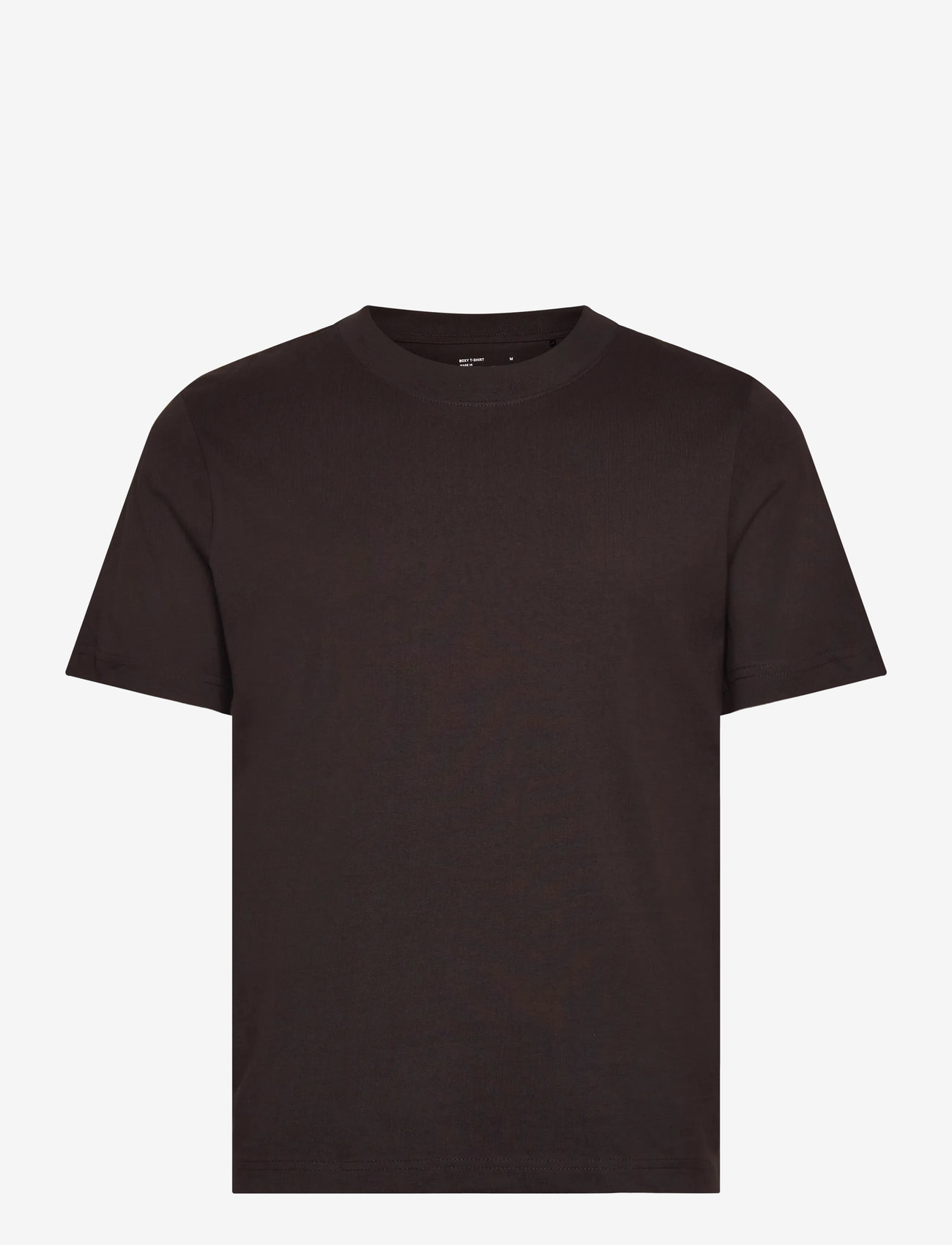 Weekday - Classic Boxy T-shirt - kurzärmelig - dark brown - 0