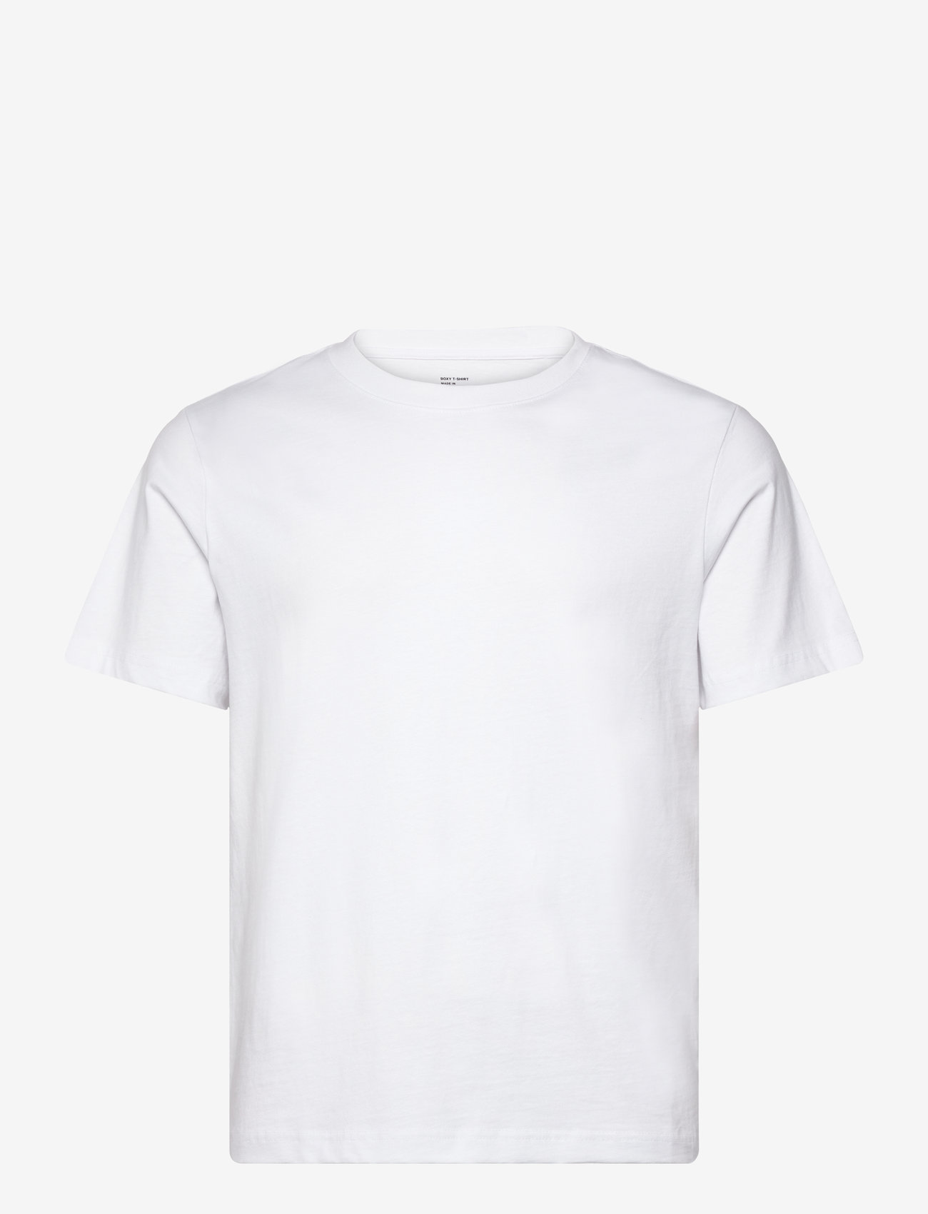 Weekday - Classic Boxy T-shirt - kortærmede t-shirts - white - 0