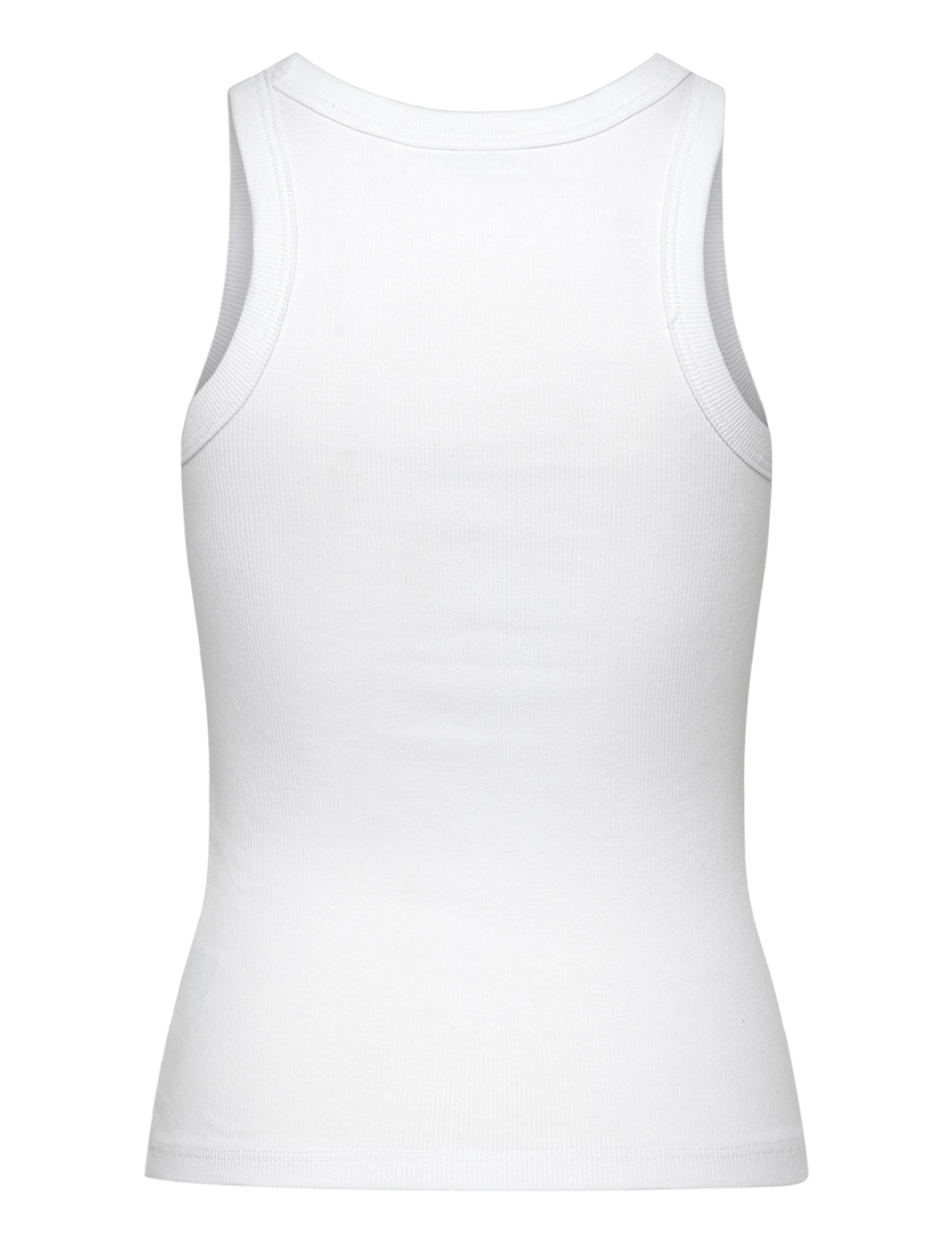 Weekday - Fitted Rib Tank Top - linnen - white - 1