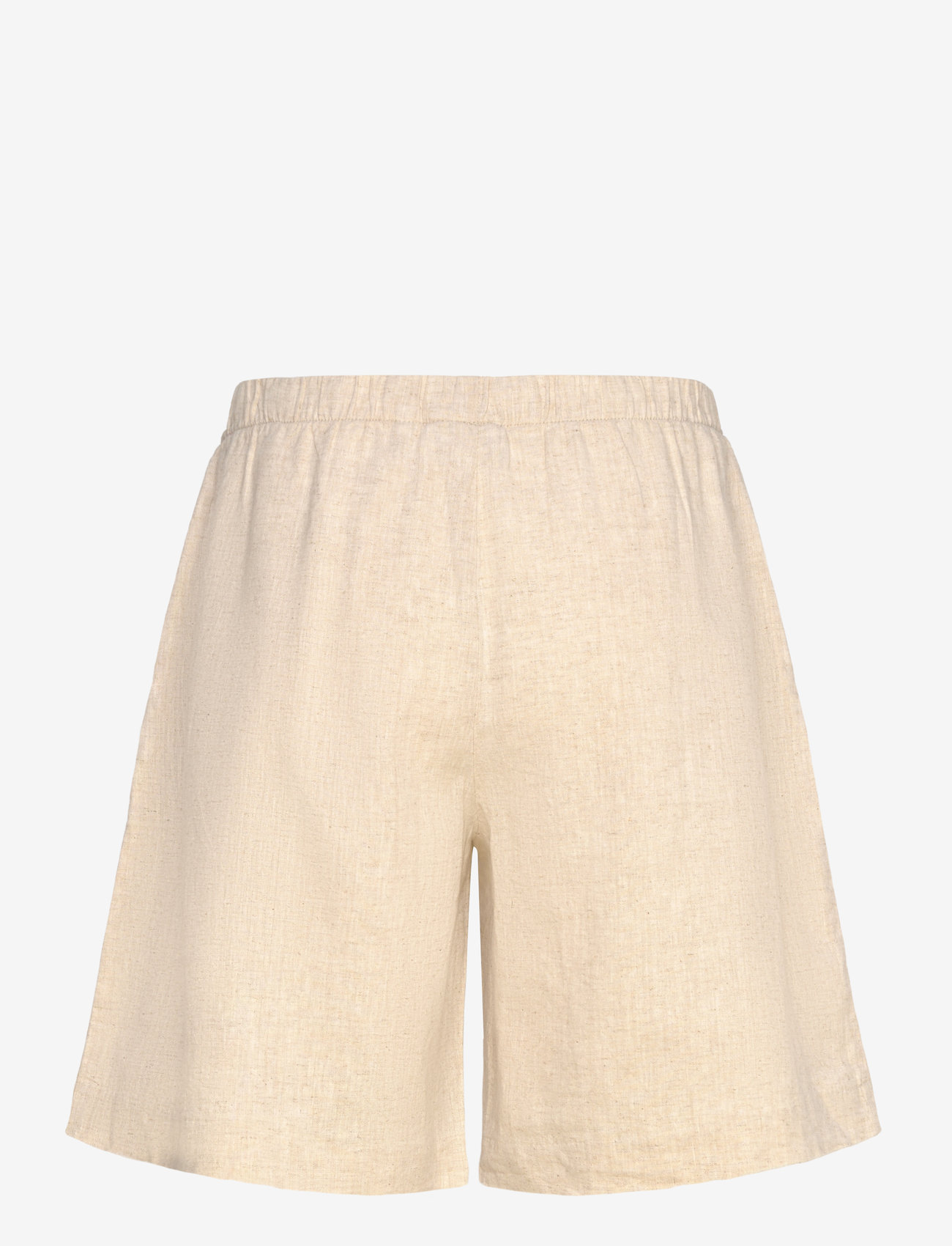Weekday - Relaxed Linen Blend Shorts - linased lühikesed püksid - beige - 1