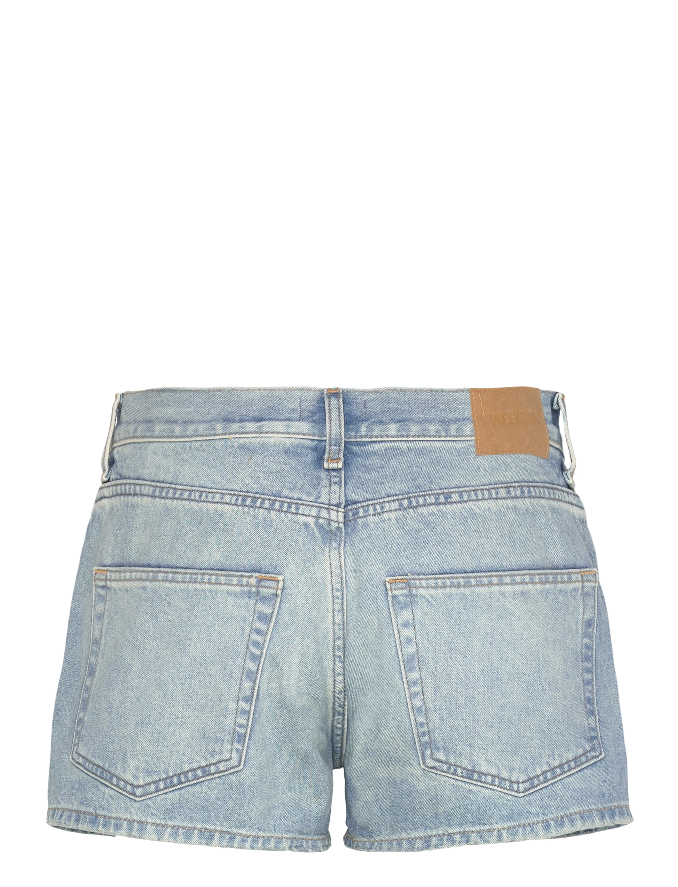 Weekday - Short Distressed Denim Shorts - lühikesed teksapüksid - bum blue - 1