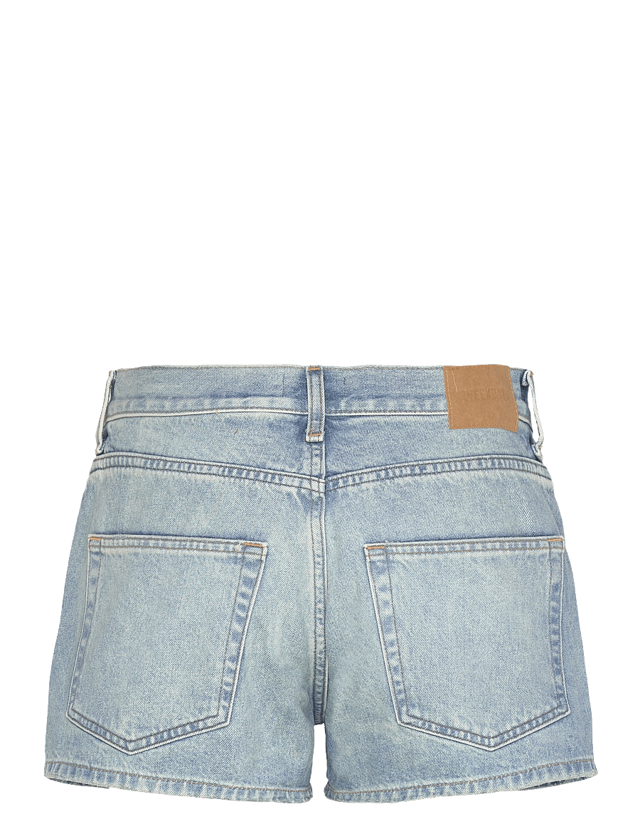 Weekday - Short Distressed Denim Shorts - lühikesed teksapüksid - bum blue - 1