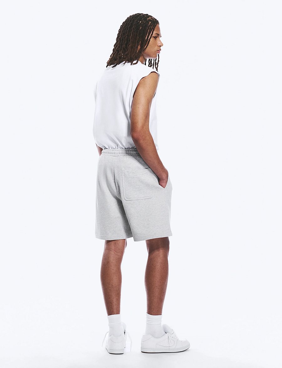 Weekday - Relaxed Terry Shorts - sweatshorts - grey melange - 4