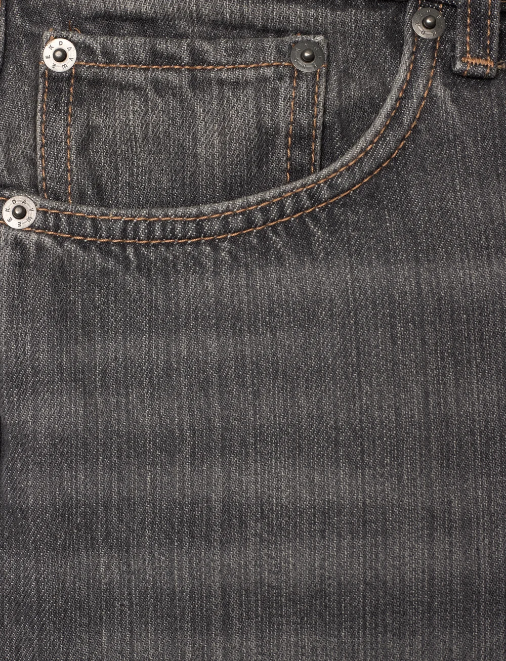 Weekday - Sphere Low Rise Loose Straight Leg Jeans - loose jeans - mine grey - 2